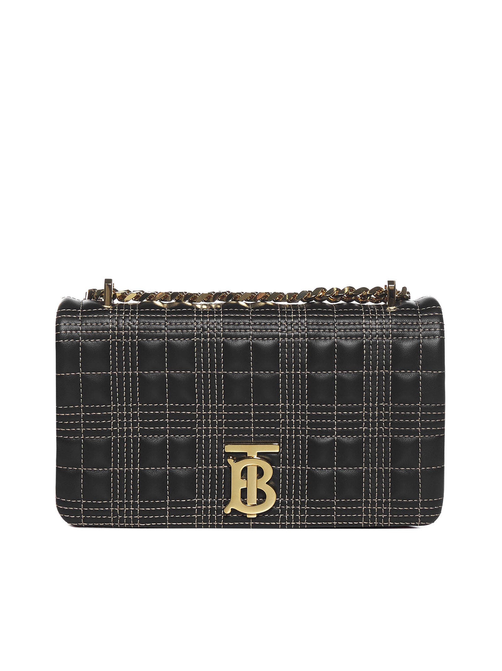 Burberry Lola Quilted Check Leather Small Bag