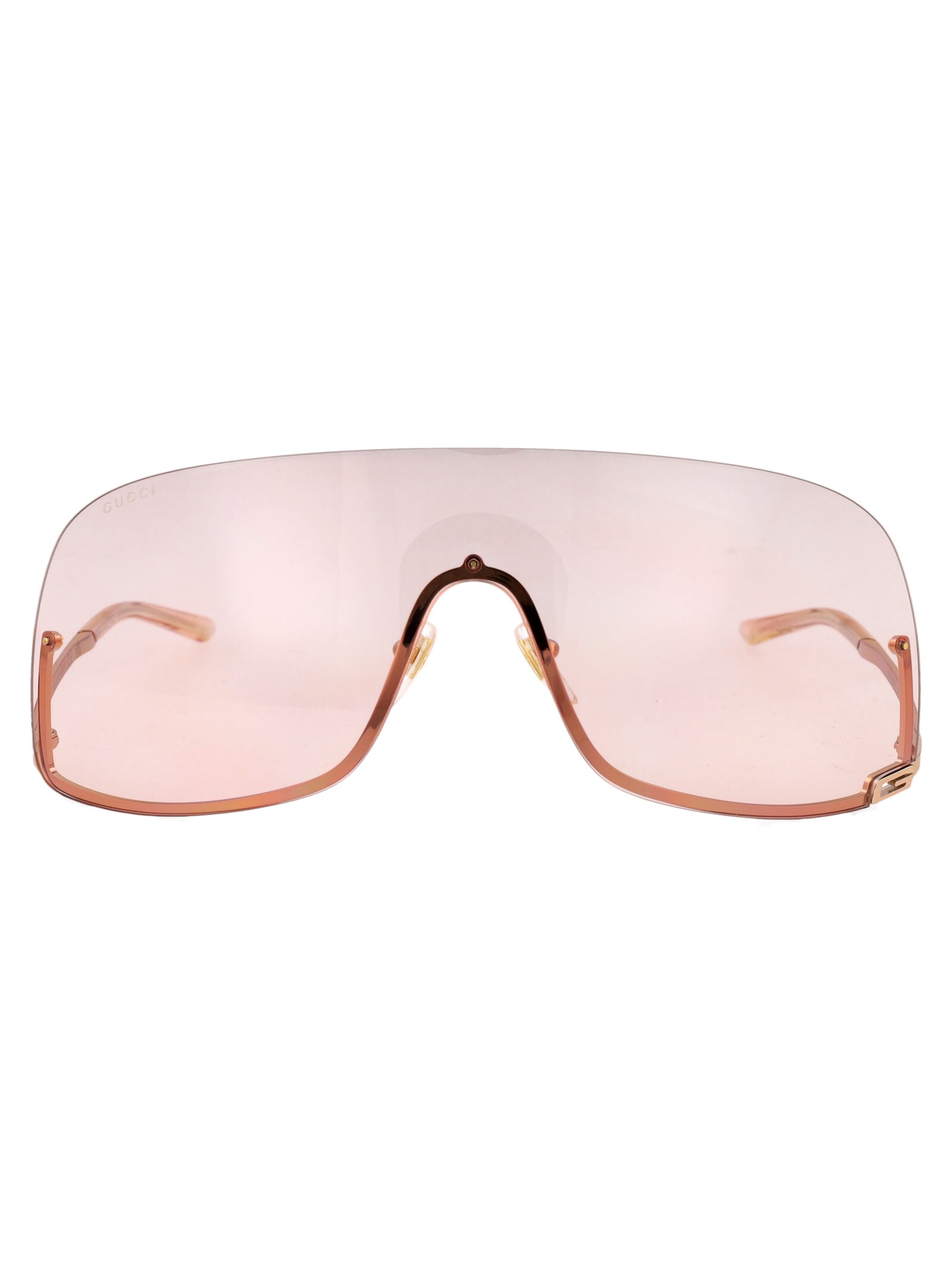 Shop Gucci Gg1560s Sunglasses In 004 Gold Gold Pink