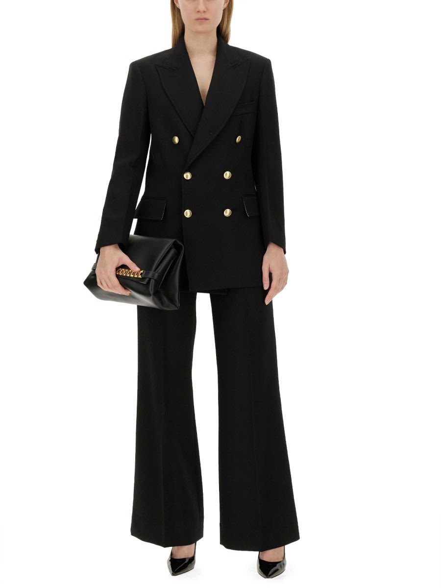 Shop Victoria Beckham Double-breasted Jacket In Black