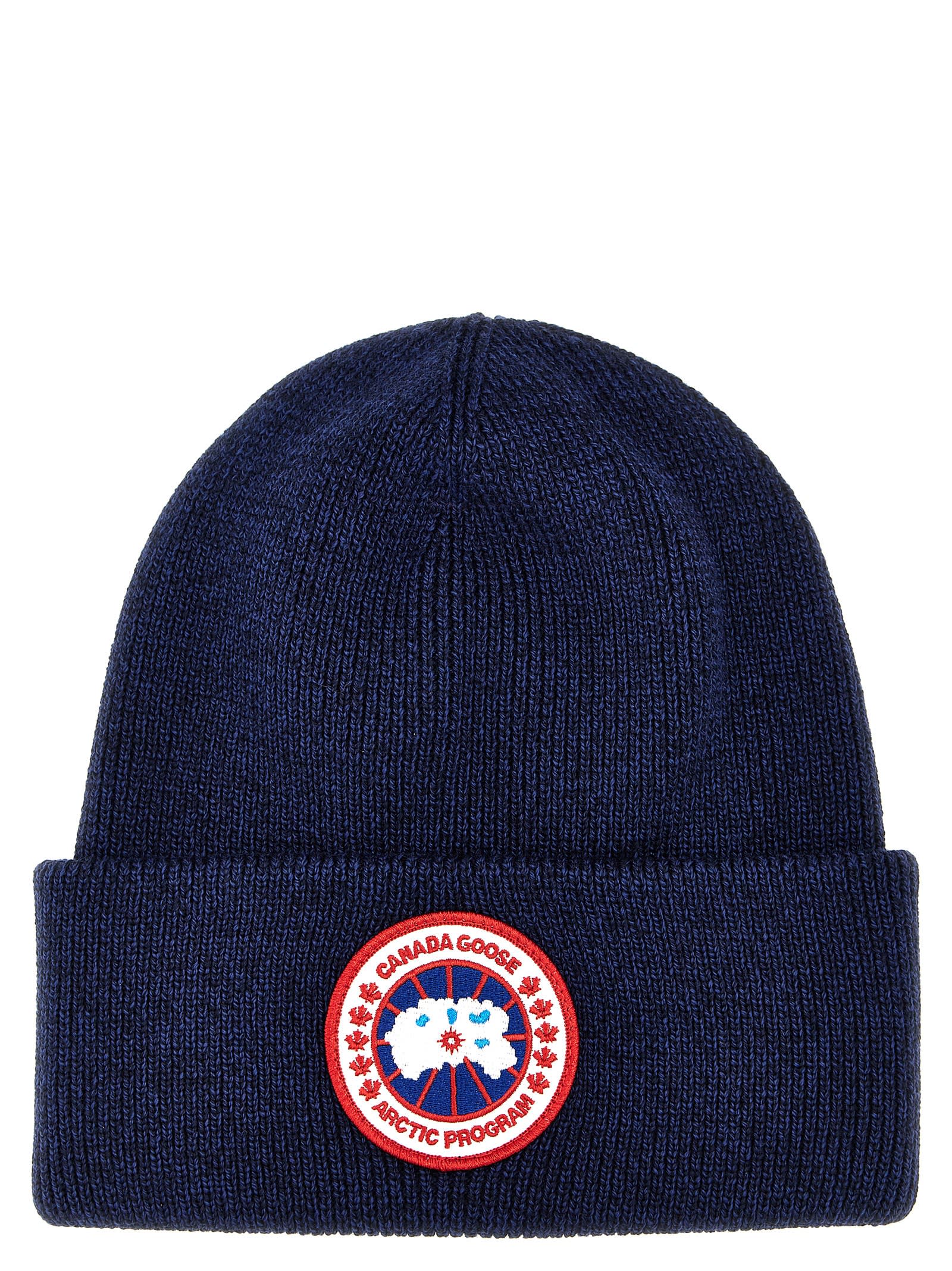 Shop Canada Goose Cg Arctic Beanie In Blue