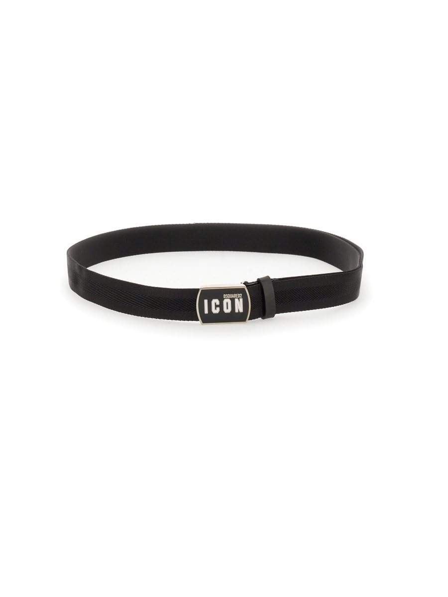 Shop Dsquared2 Belt Be Icon In Black