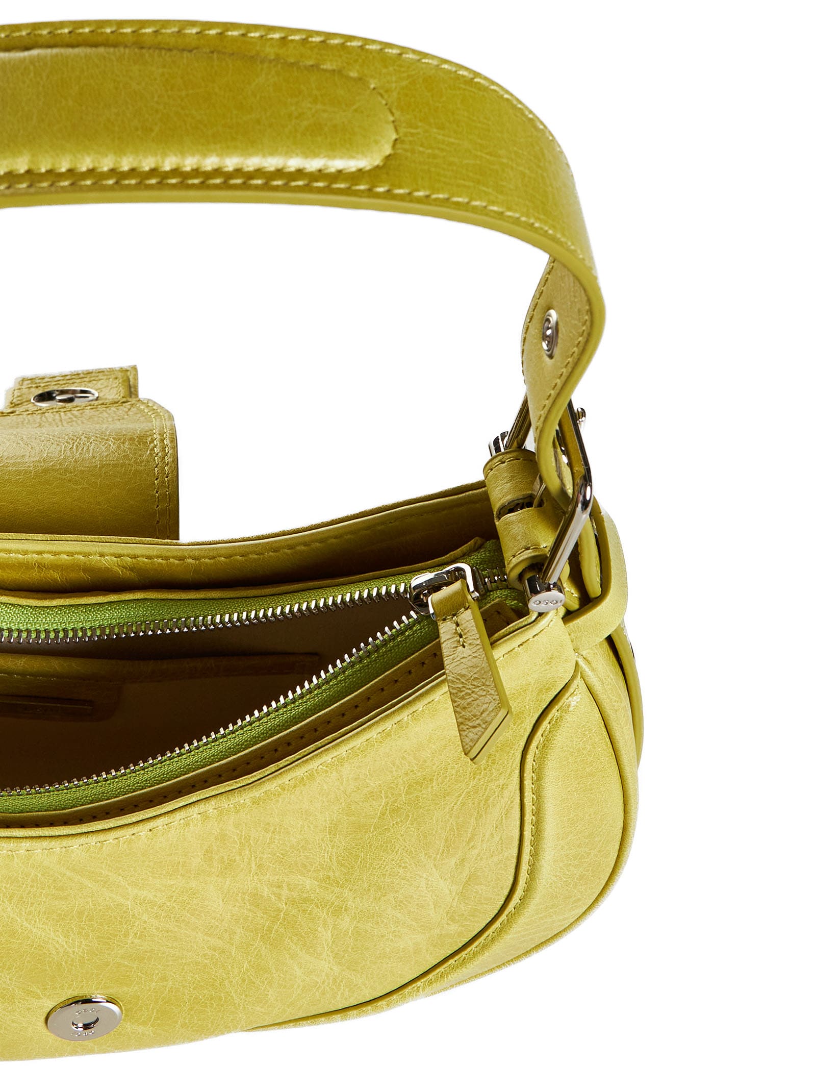 Shop Osoi Shoulder Bag In Yellow Green