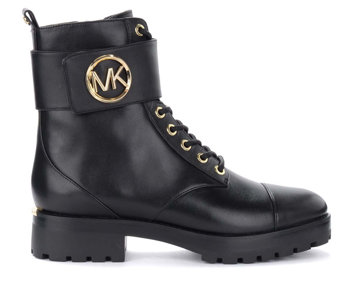 Michael Kors Tatum Boots In Black Leather