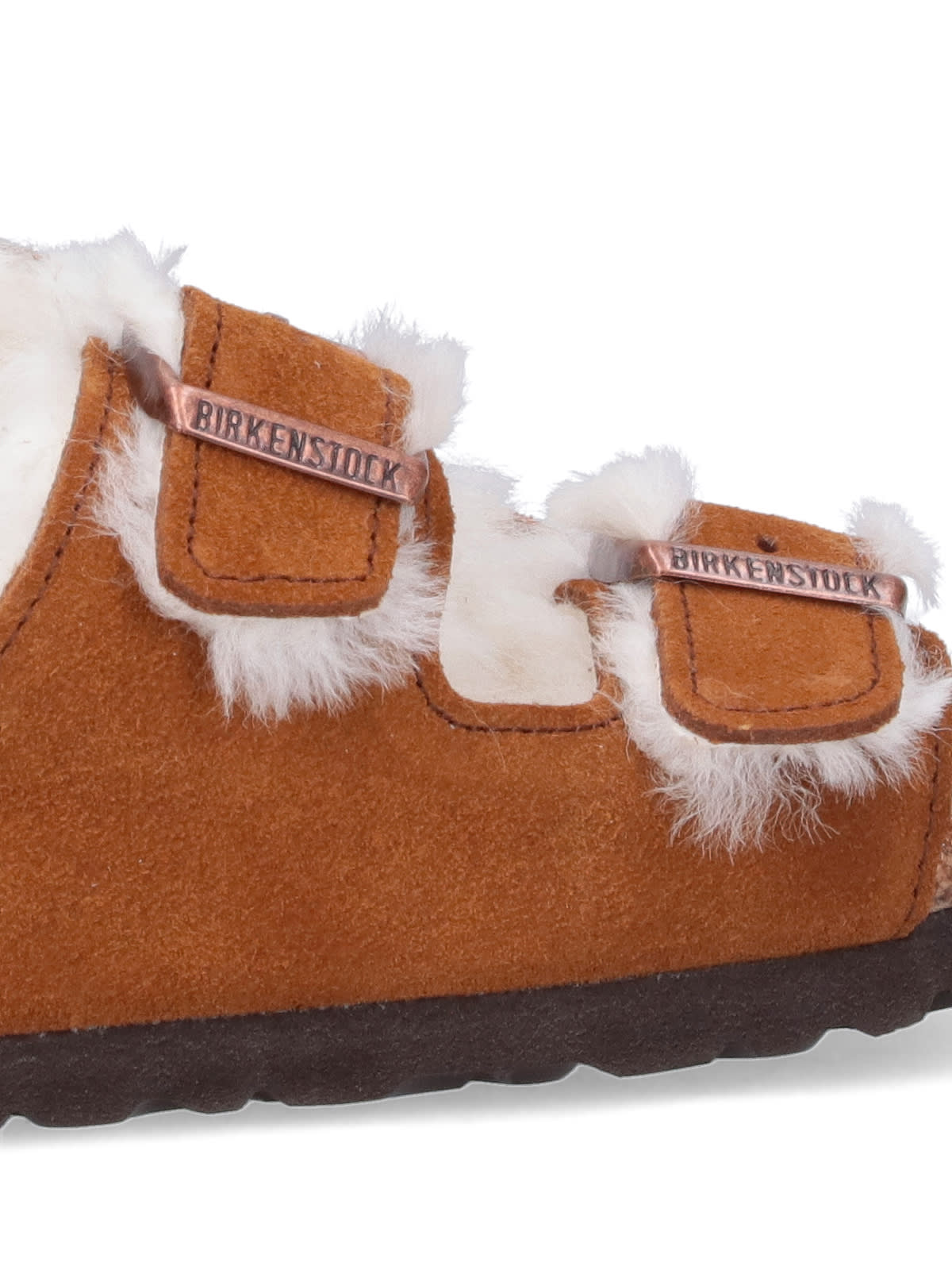 Birkenstock Arizona Shearling & Suede Sandals