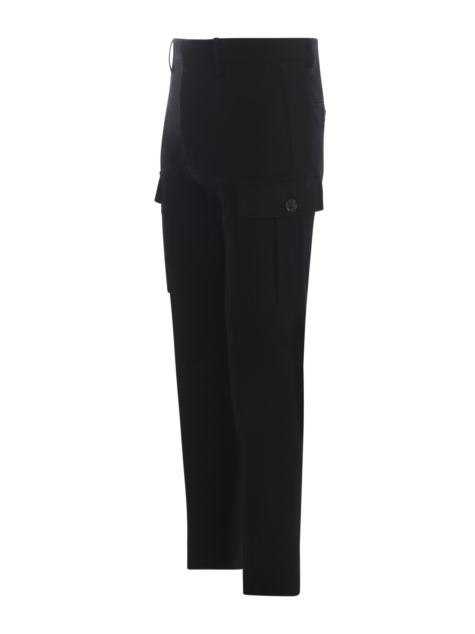 Shop Dsquared2 Trousers Dsquared In Wool Blend In Black