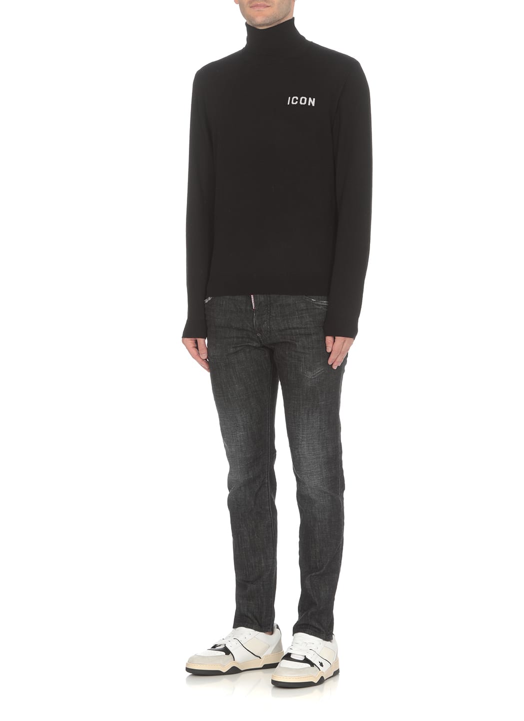 Shop Dsquared2 Wool Sweater In Black