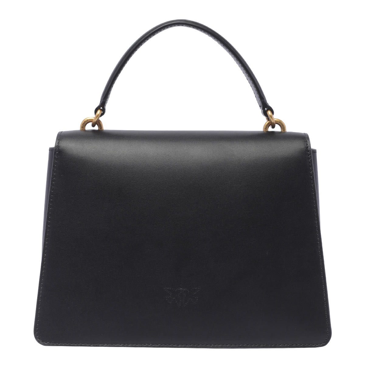 Shop Pinko Love One Classic Handbag In Black