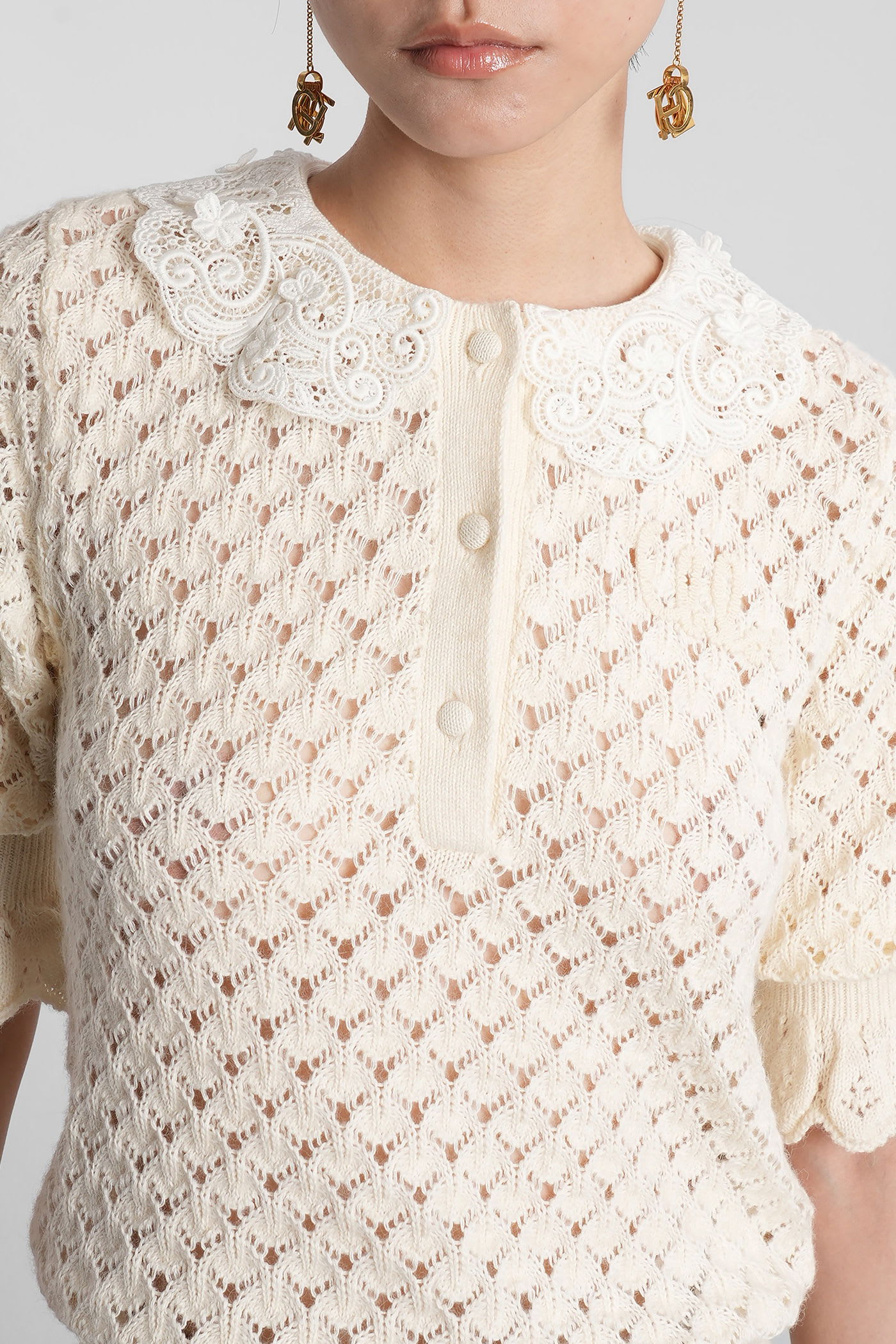 Chloé Knitwear In Beige Cotton In Neutral