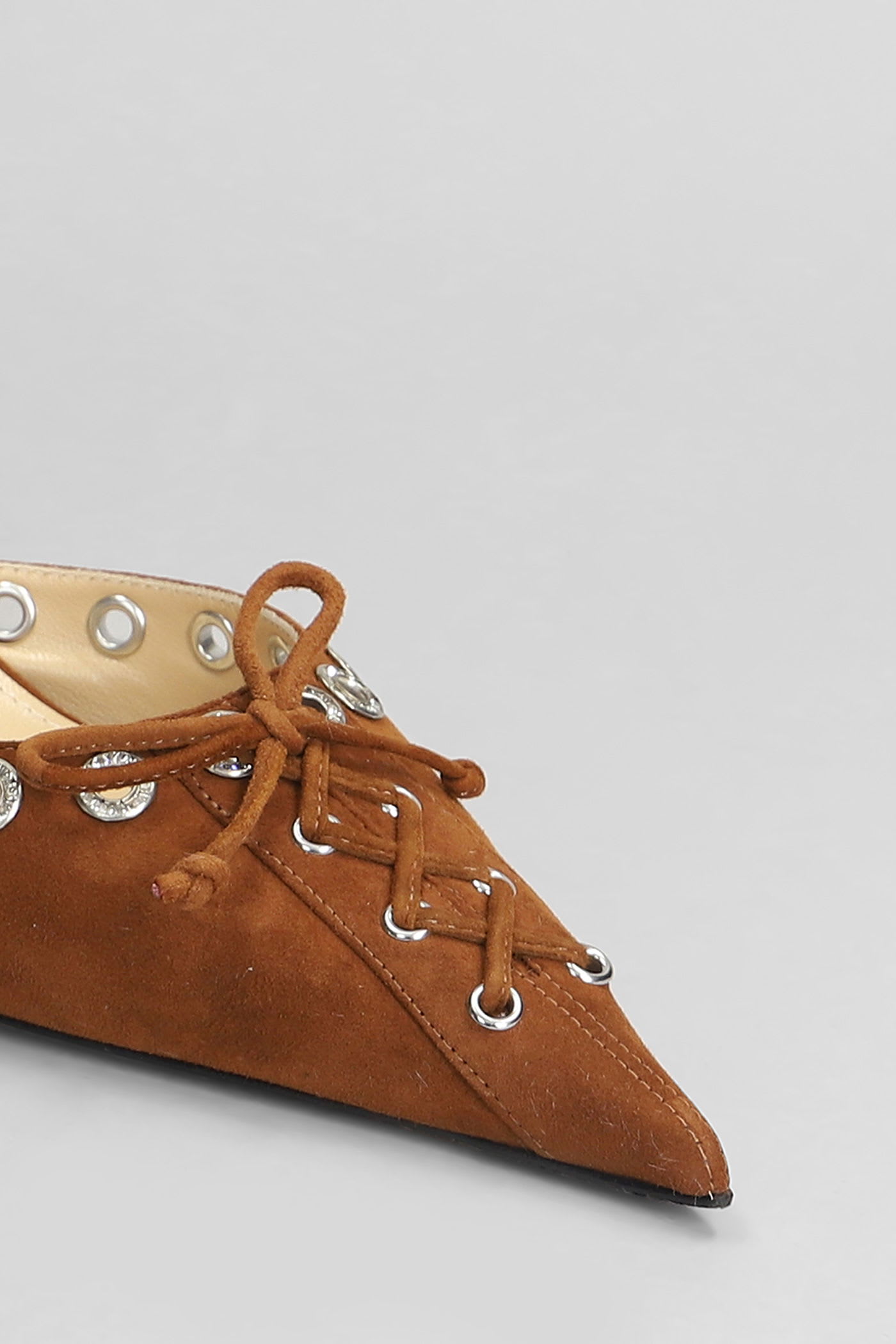 Mach & Mach Pumps In Brown Suede In Brown