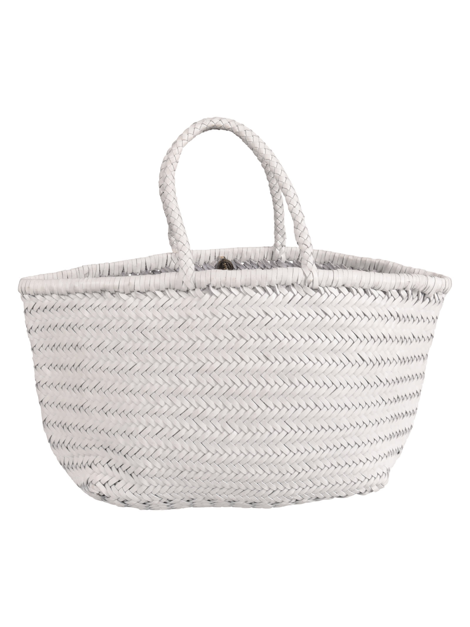 Shop Dragon Diffusion Big Triple Jump Bamboo Tote In White