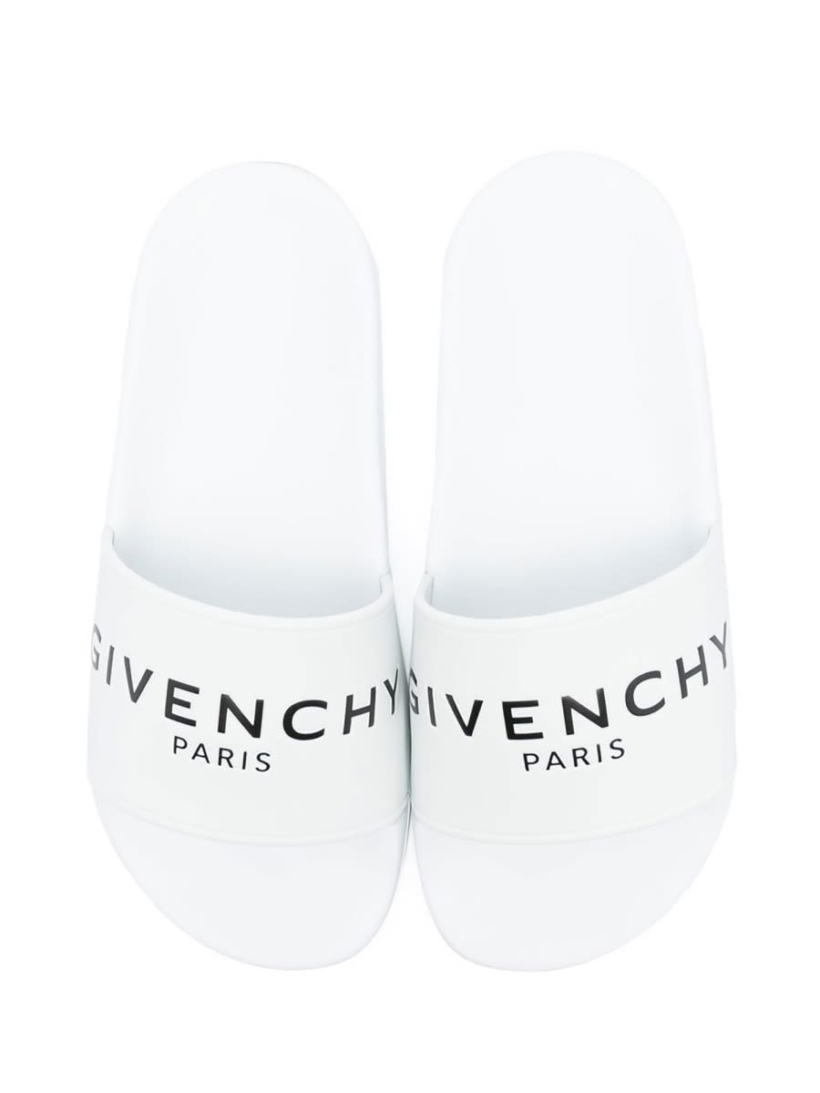 GIVENCHY RUBBER LOGO SLIPPERS 