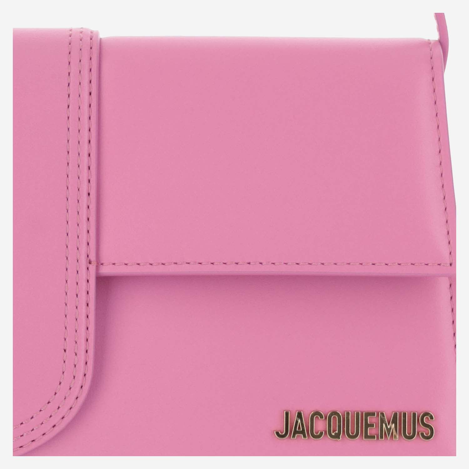 Shop Jacquemus Le Bambino Long Bag In Neon Pink