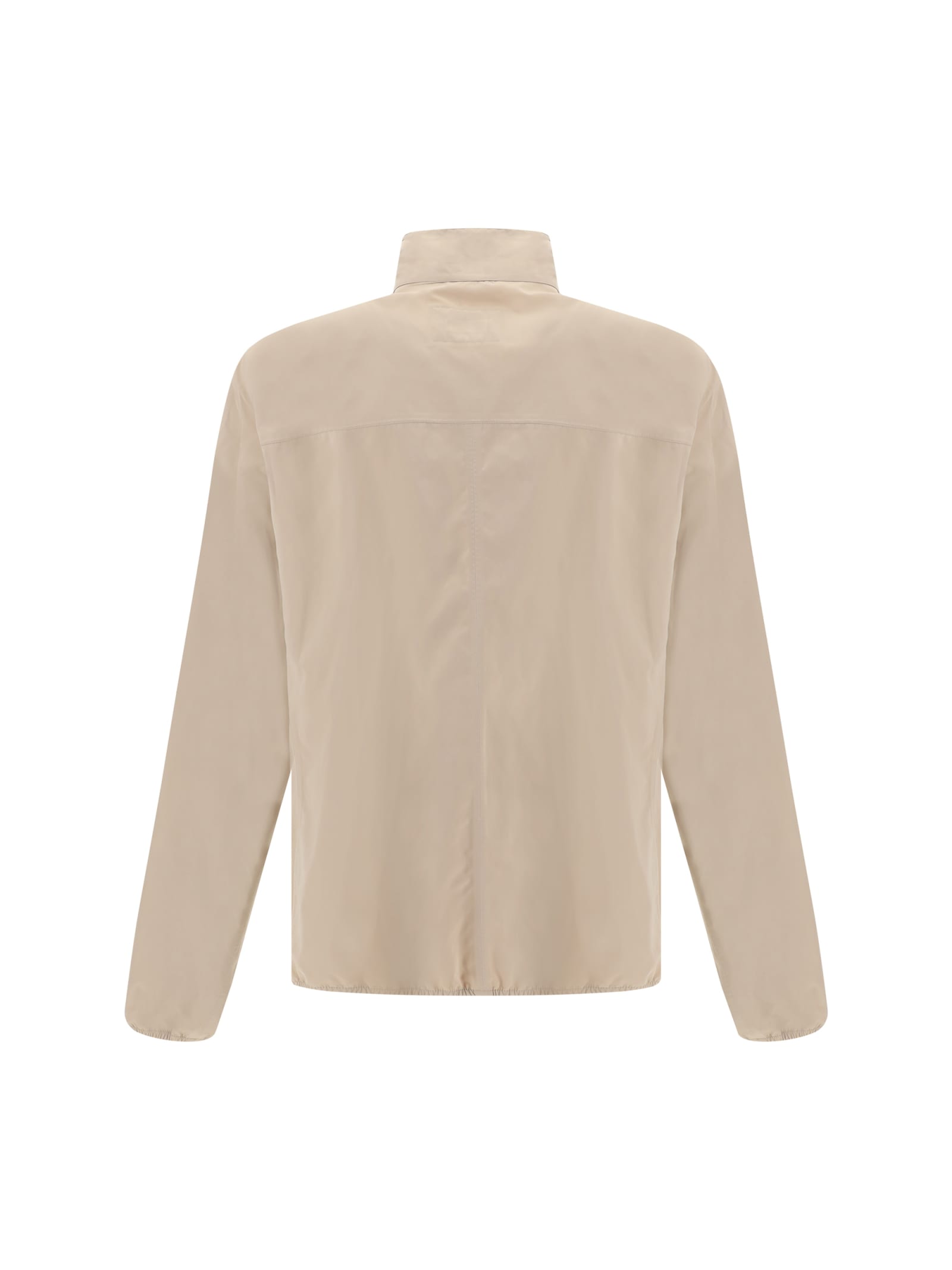Shop Brunello Cucinelli Jacket In Farro+white