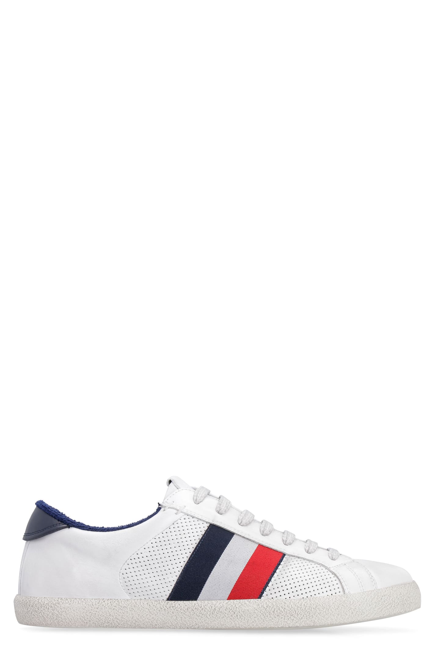 MONCLER RYEGRASS LEATHER LOW-TOP SNEAKERS,11246970