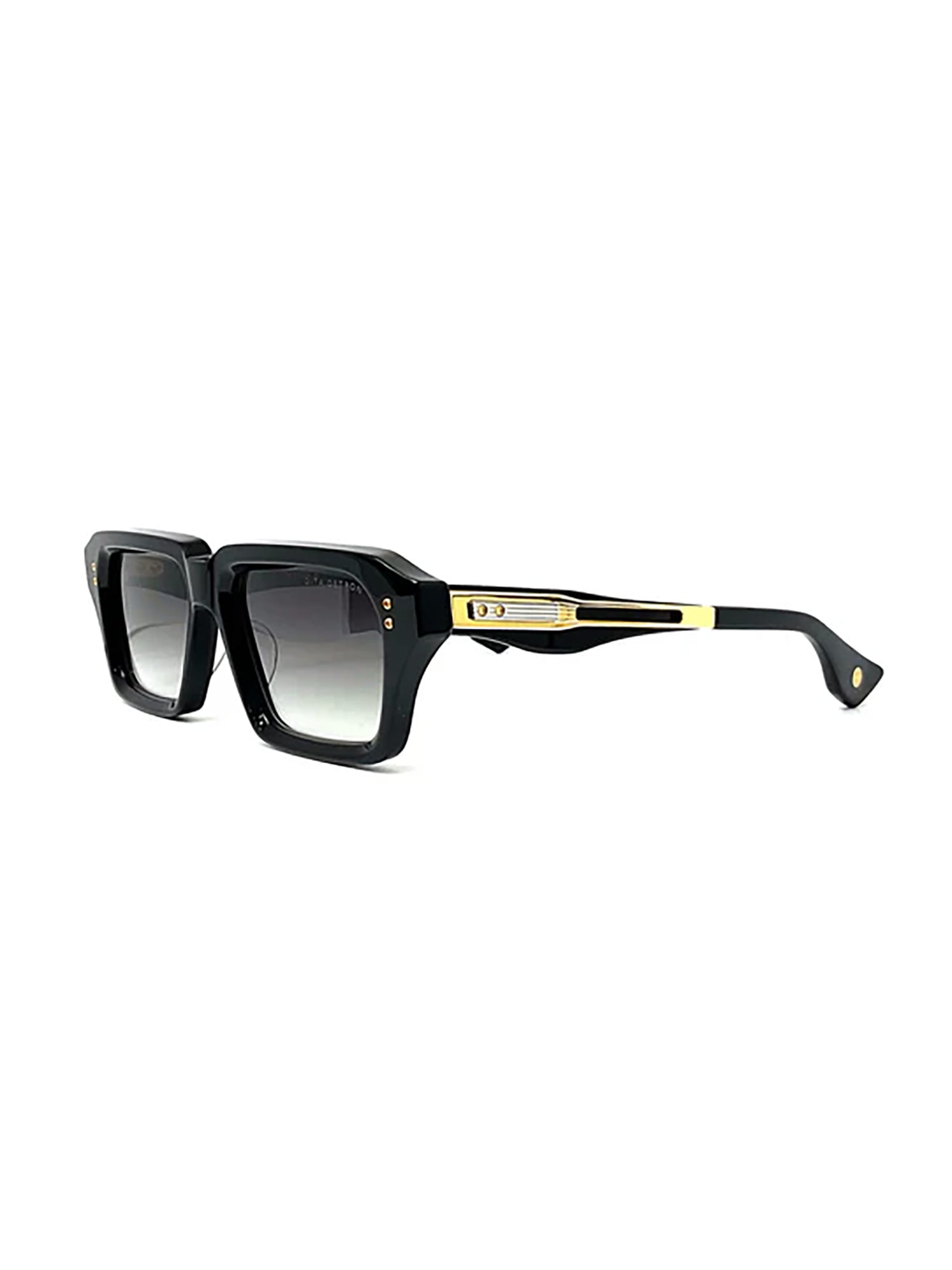 Shop Dita Dts459/a/01 Detron Sunglasses In Yellow Gold