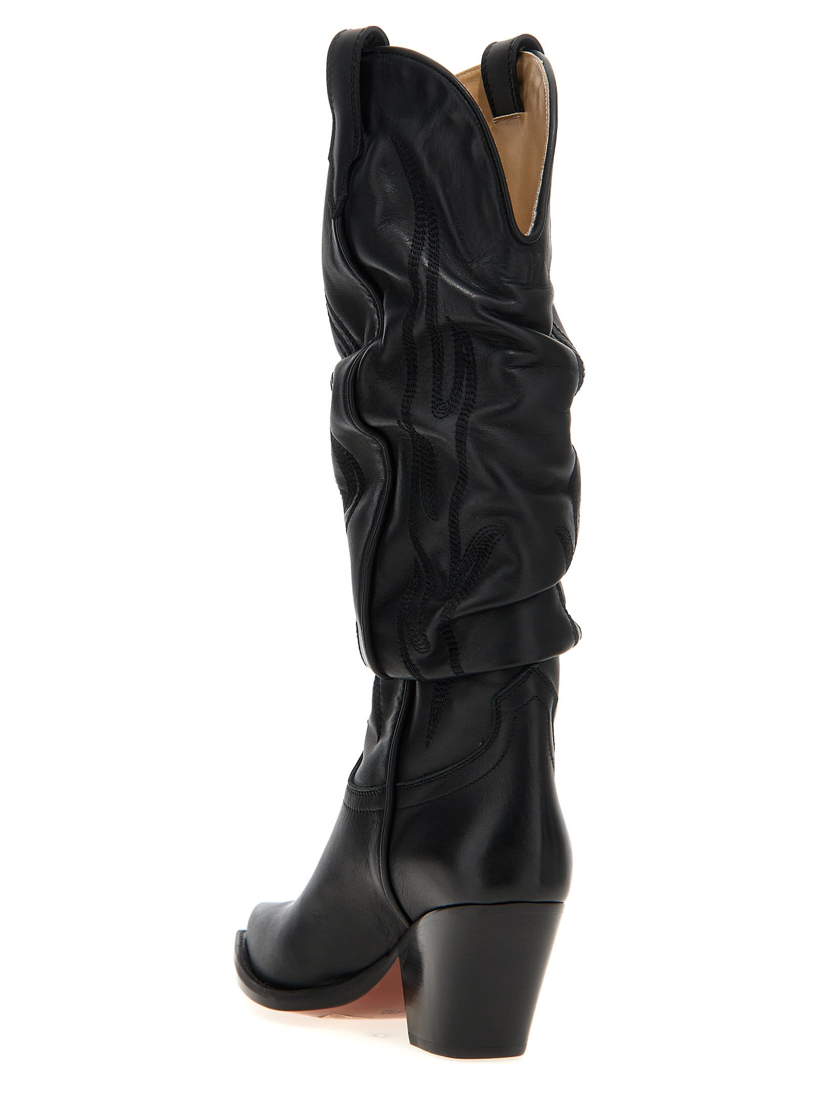 Sonora Black Ruidoso Slouchy Boots In Black