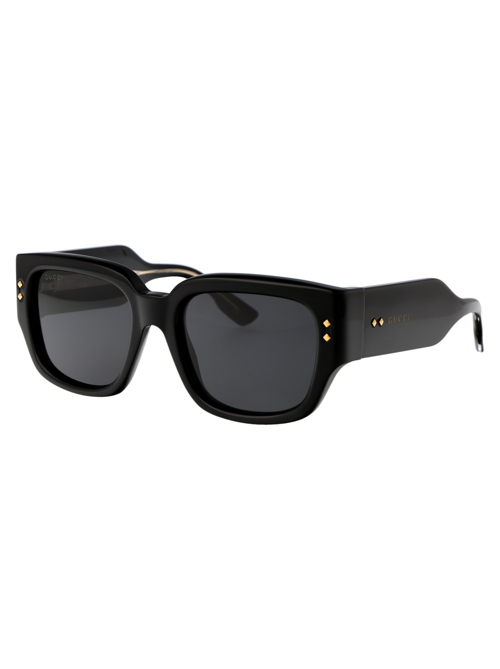 Shop Gucci Gg1261s Sunglasses In 001 Black Black Grey