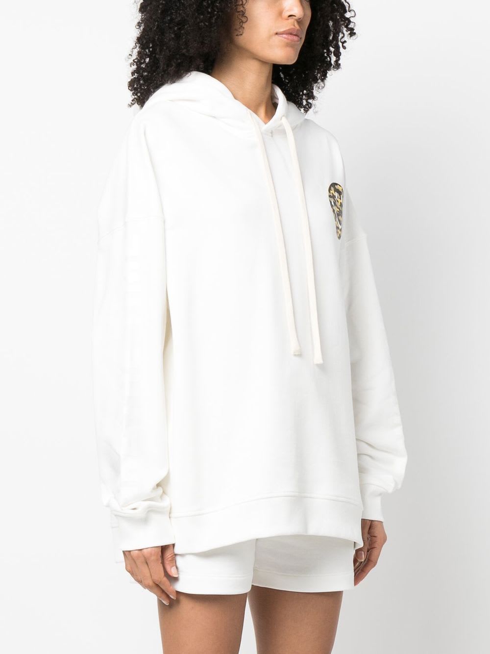 Joshua Sanders Smiley-print Drawstring Hoodie In White