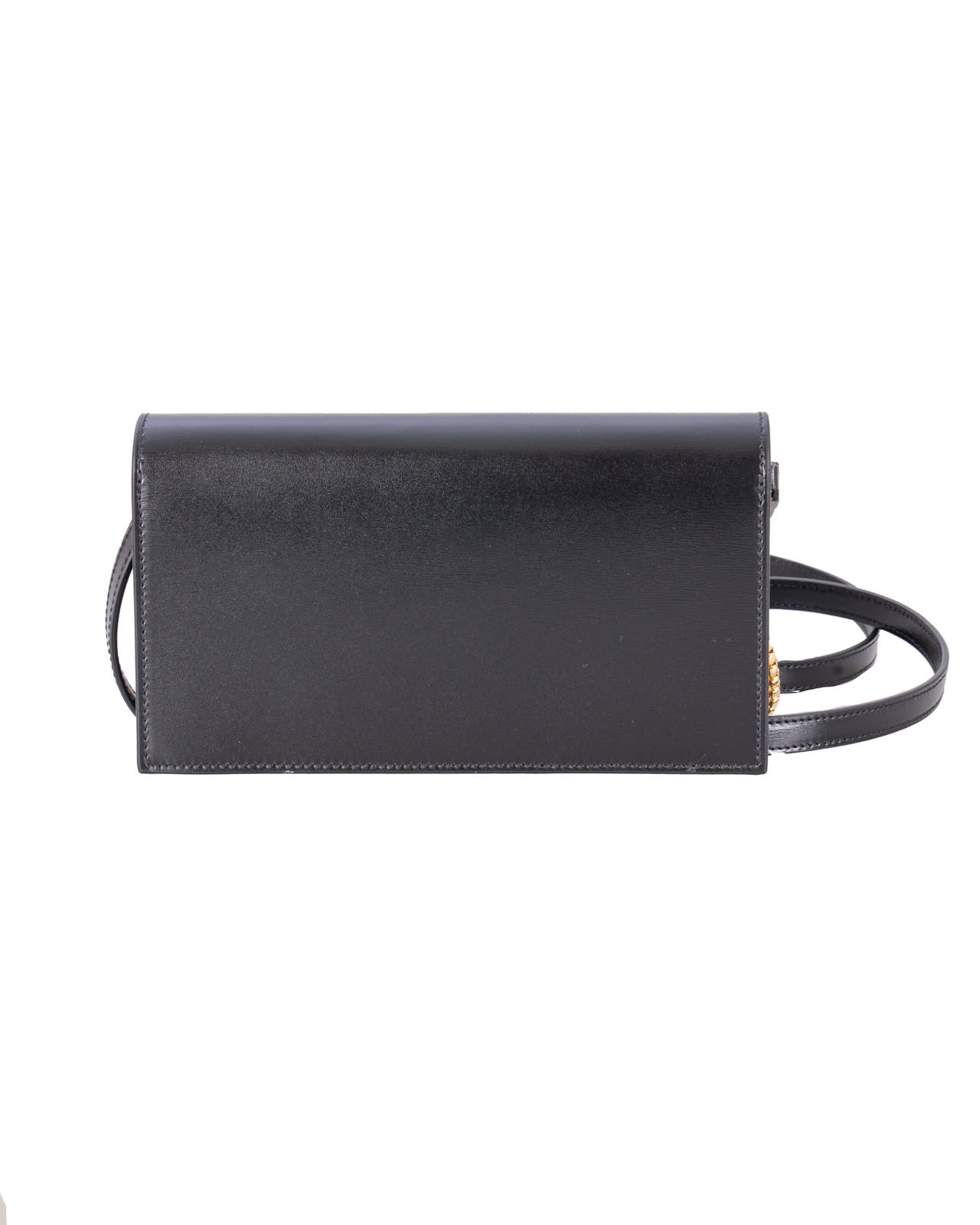 Ferragamo Black Mini Crossbody Bag With Gancini Logo In Leather Woman In Black