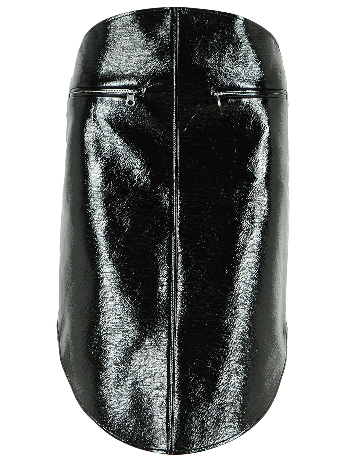 Courrèges Black Cotton Blend Skirt In Black