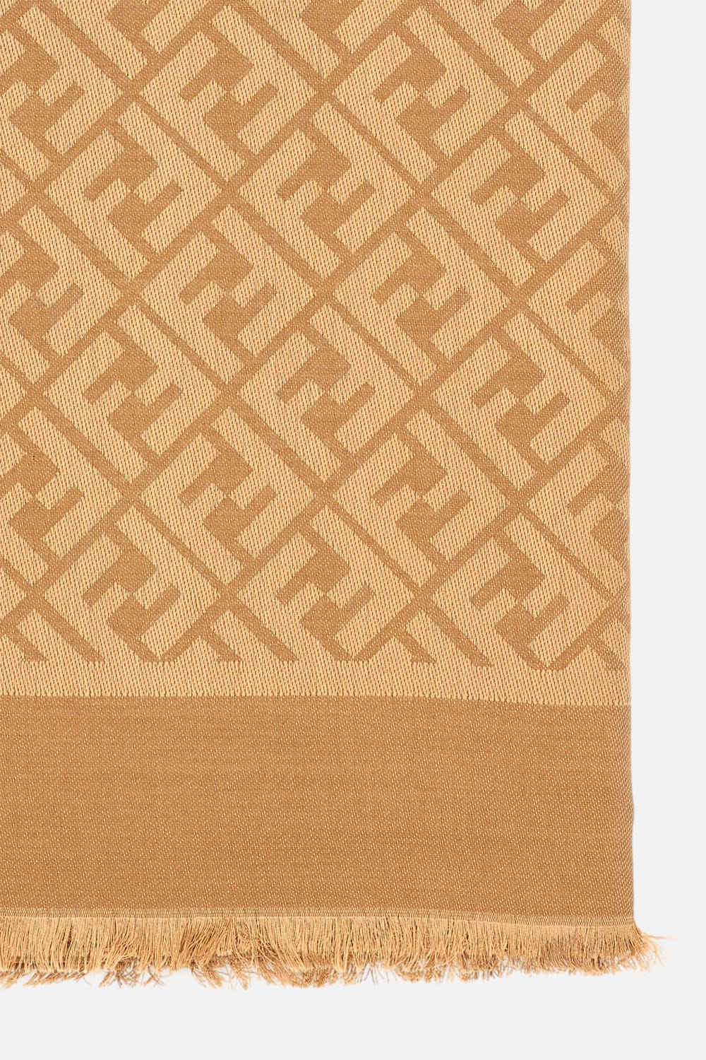 Fendi Ff Shawl In Brown