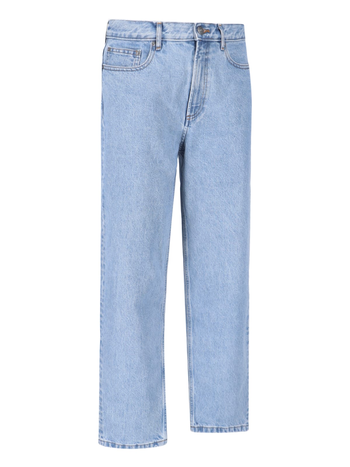 Shop Apc Straight Jeans In Light Blue