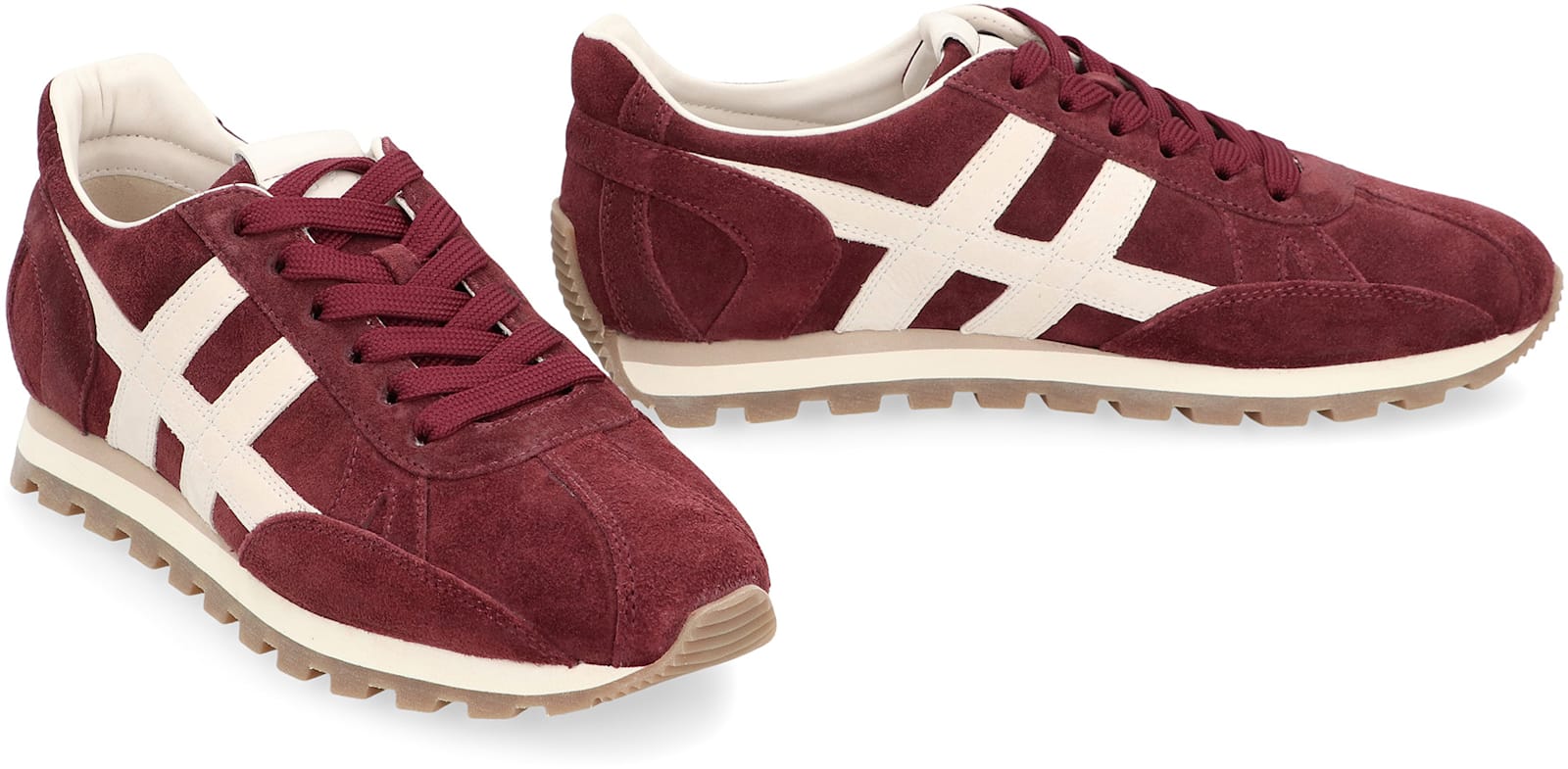 Hogan 86er Low-top Sneakers In Burgundy