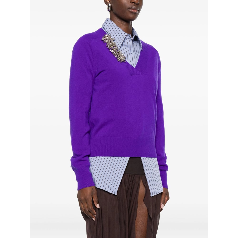 Dries Van Noten Sweater In Purple