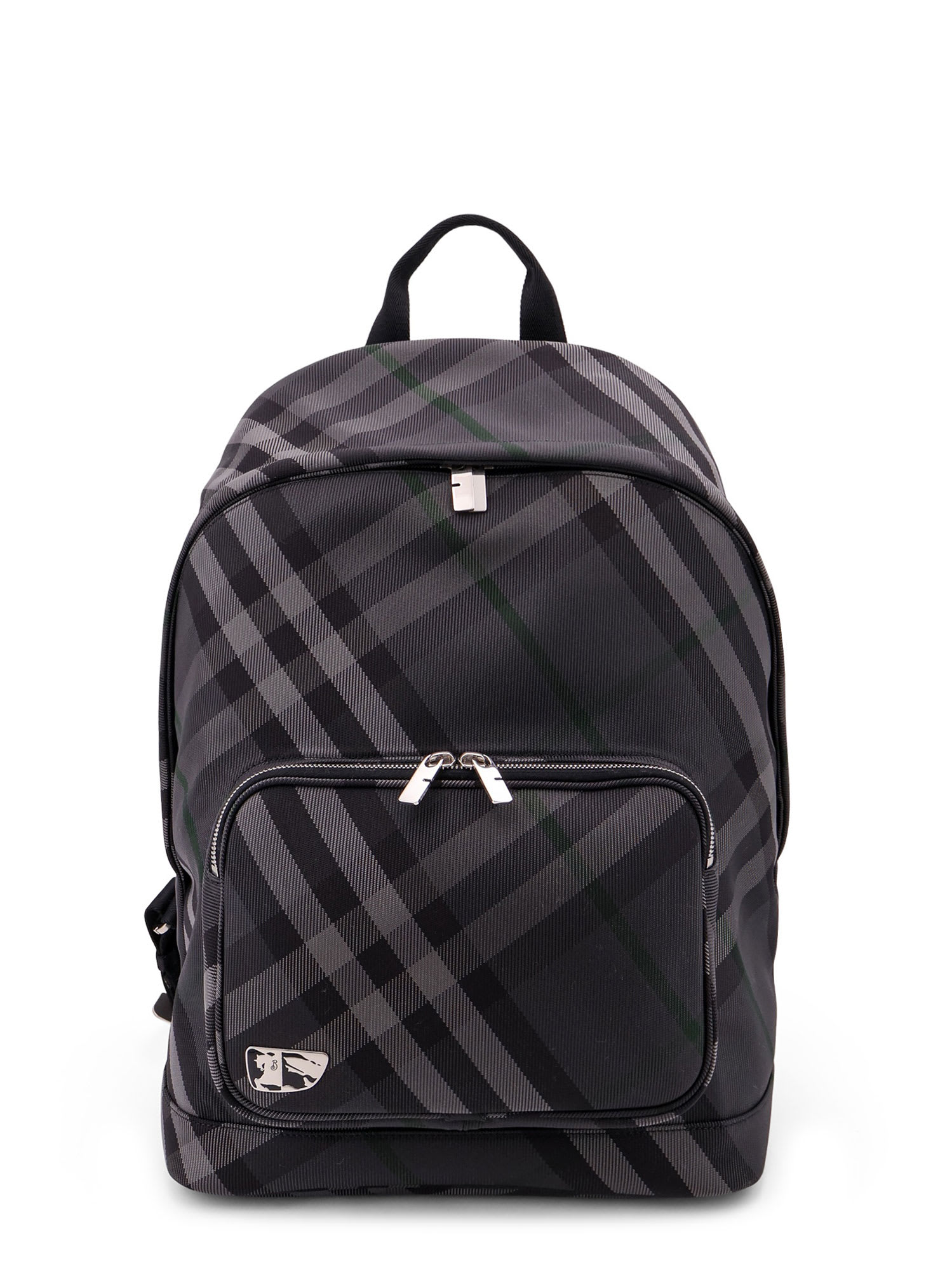 Shop Burberry Heritage Grid Backpack In Grey