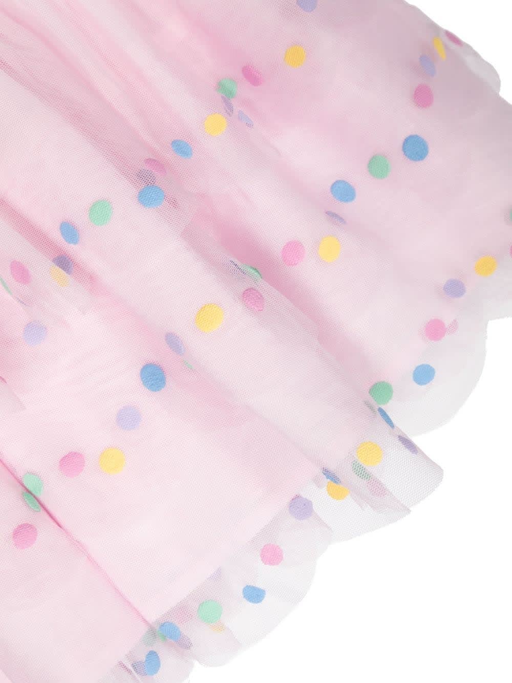 Shop Stella Mccartney Confetti Dot Tutu Skirt In Pink Wisteria