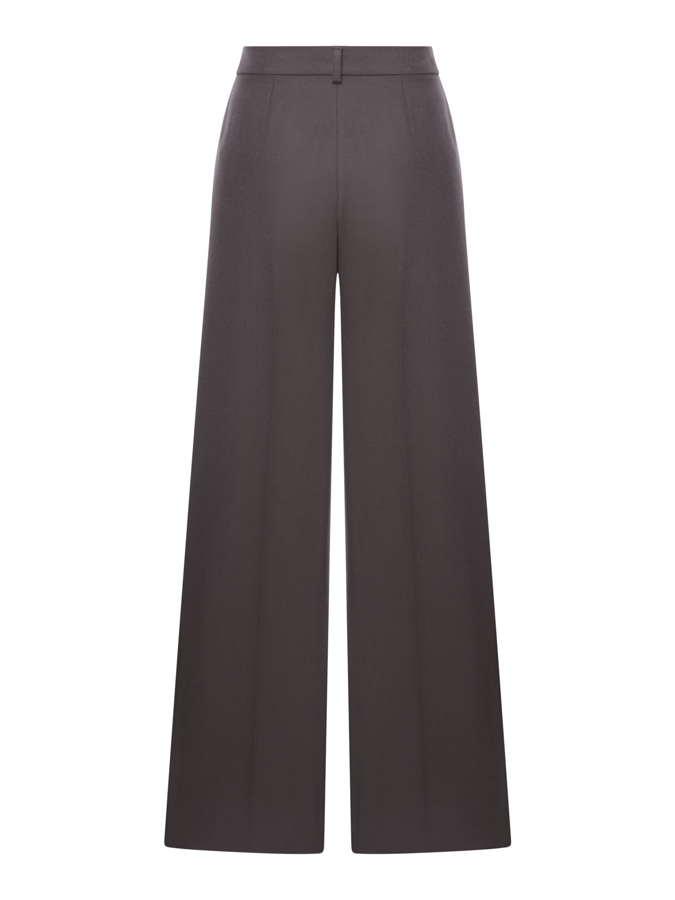 Shop Stella Mccartney Wool Trousers In Dark Chocolate