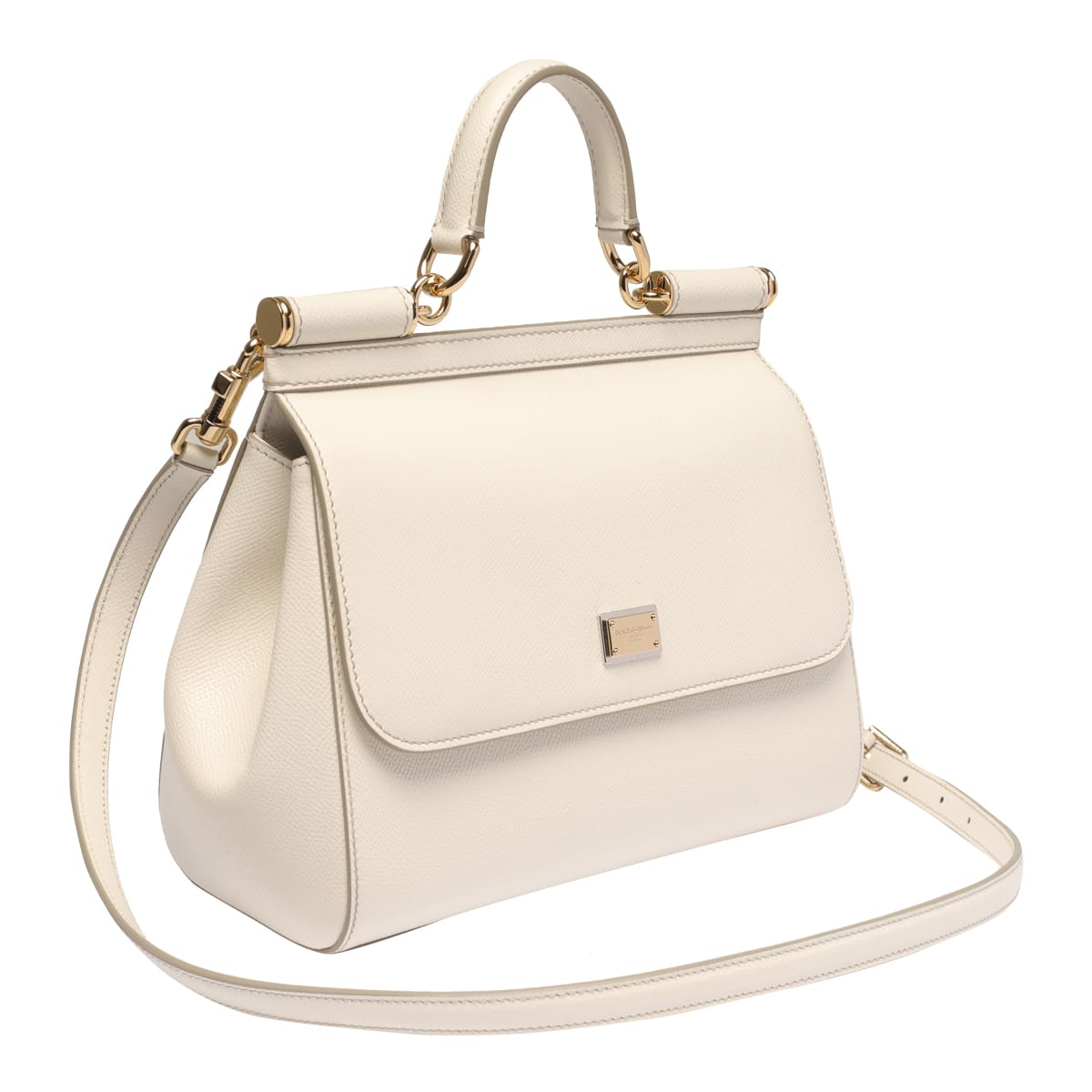 Shop Dolce & Gabbana Big Sicily Handbag In White