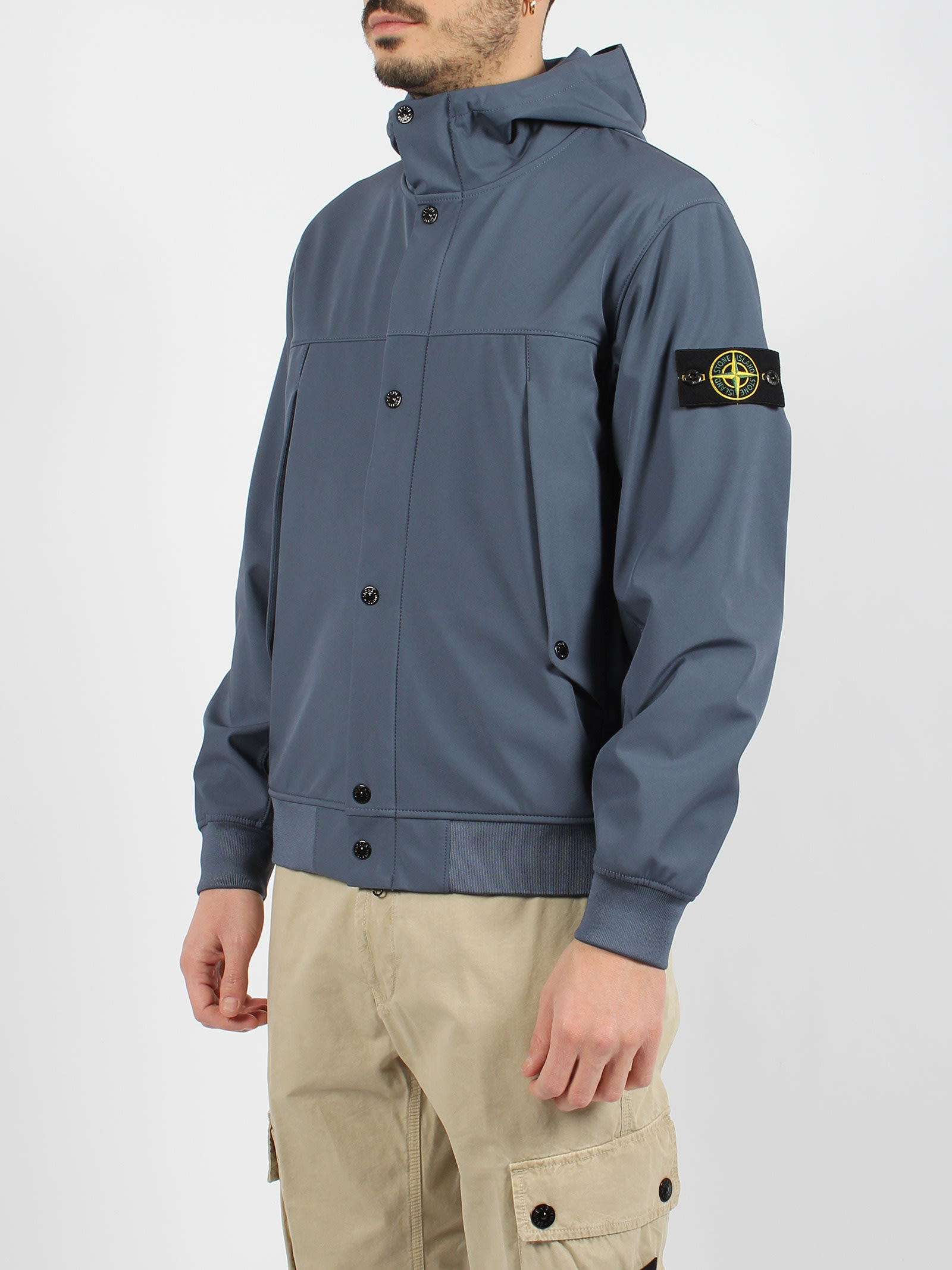 Shop Stone Island Soft Shell-r Jacket In Multicolor