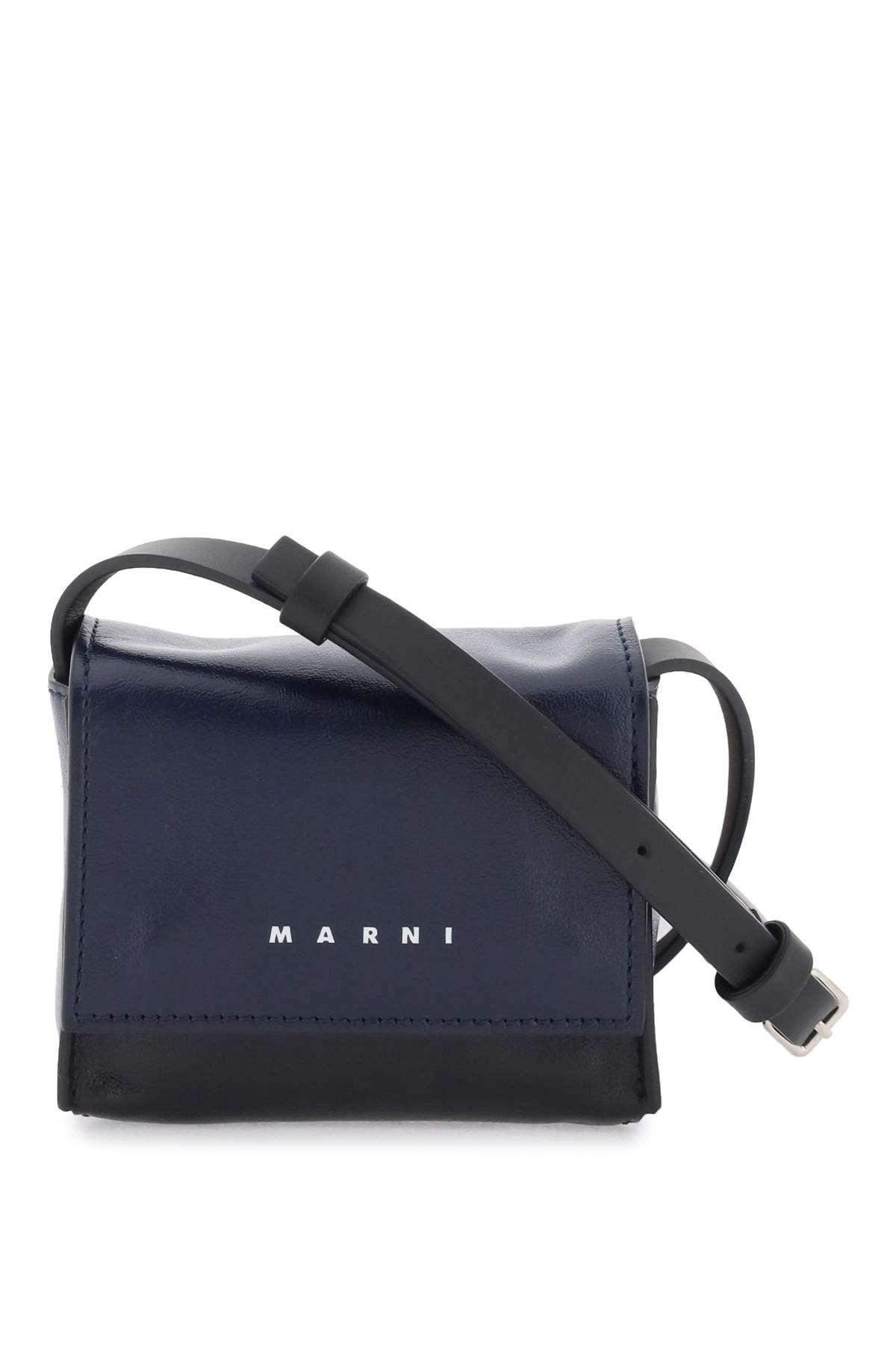 Marni Crossbody Bag In Navyblueblack