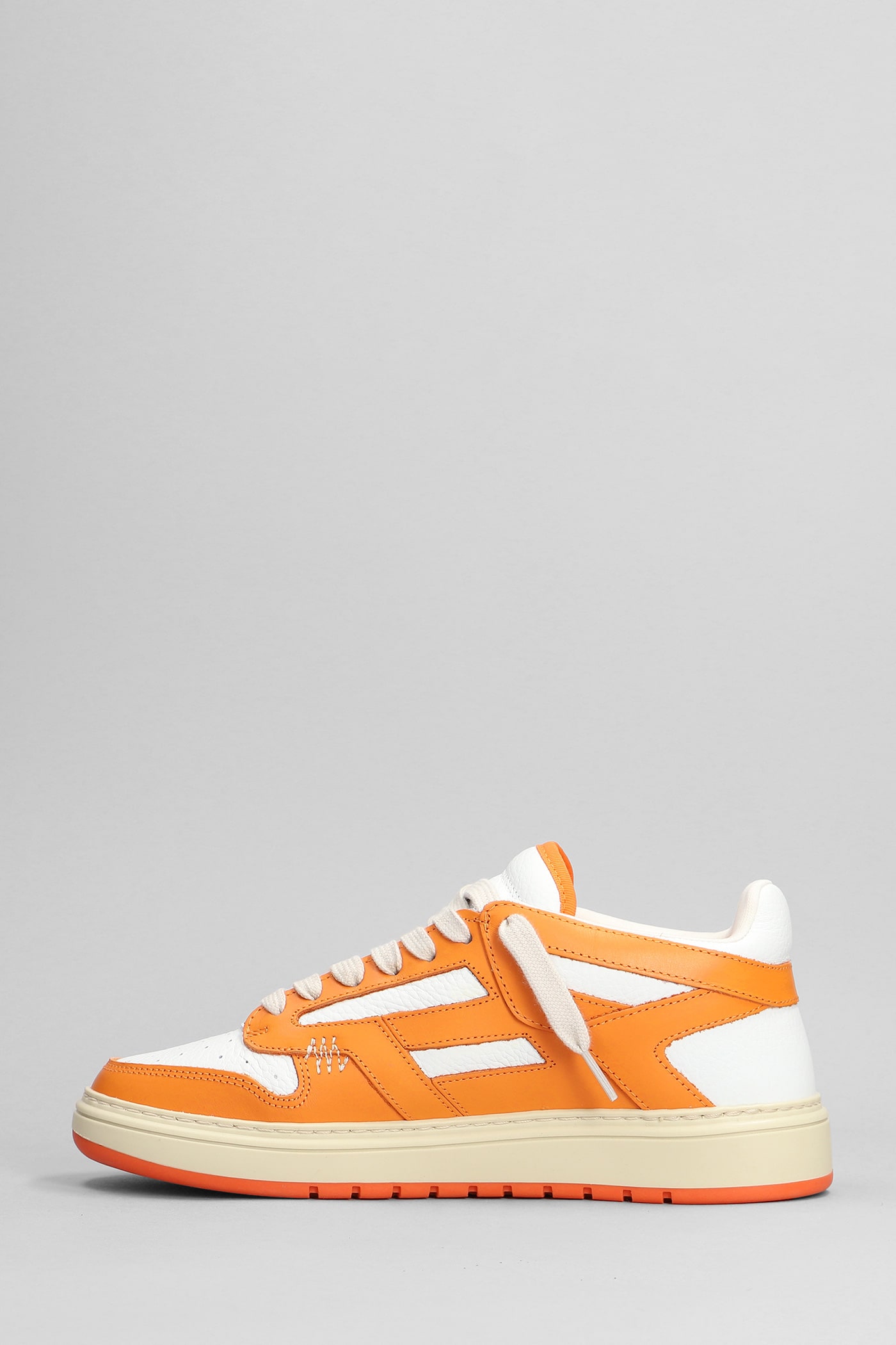 Represent Leather Reptor Low Sneakers In Orange | ModeSens