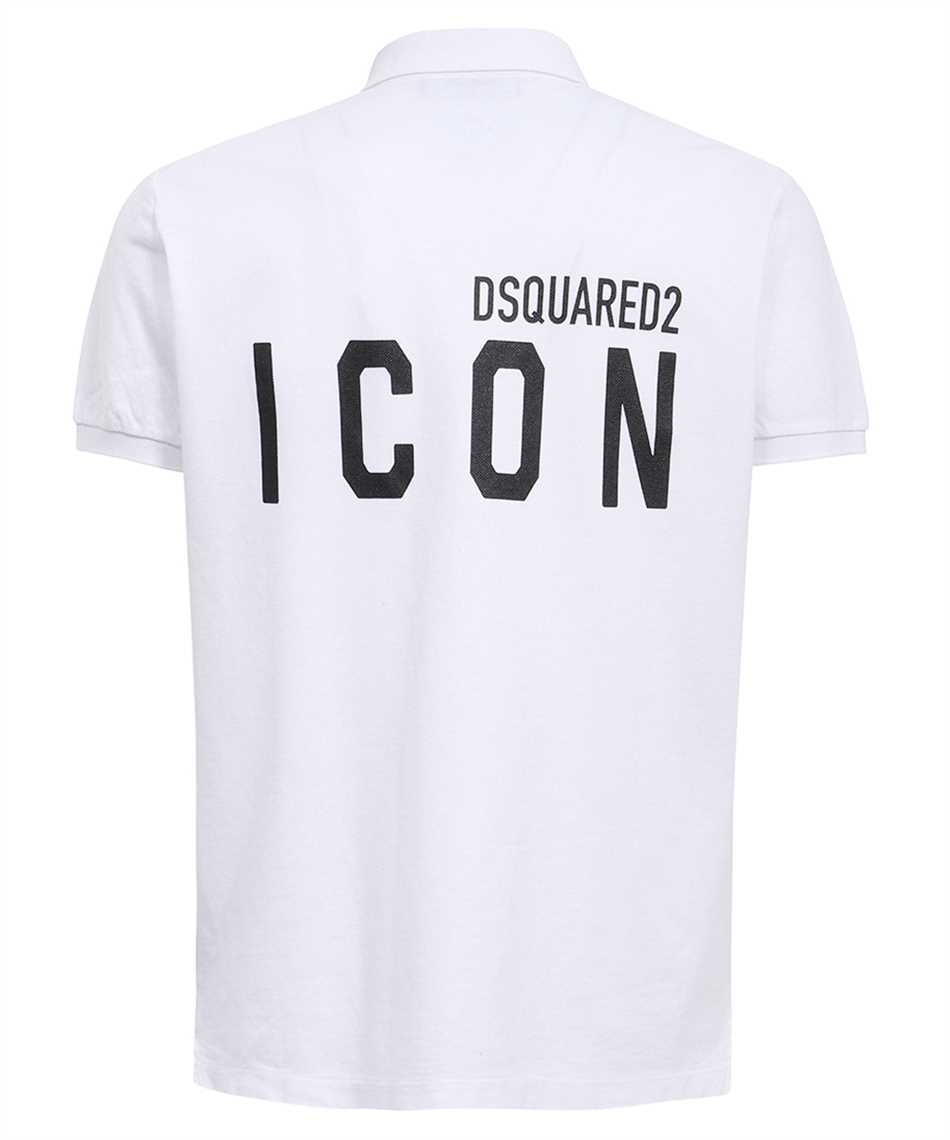 Shop Dsquared2 Short Sleeve Cotton Polo Shirt In White