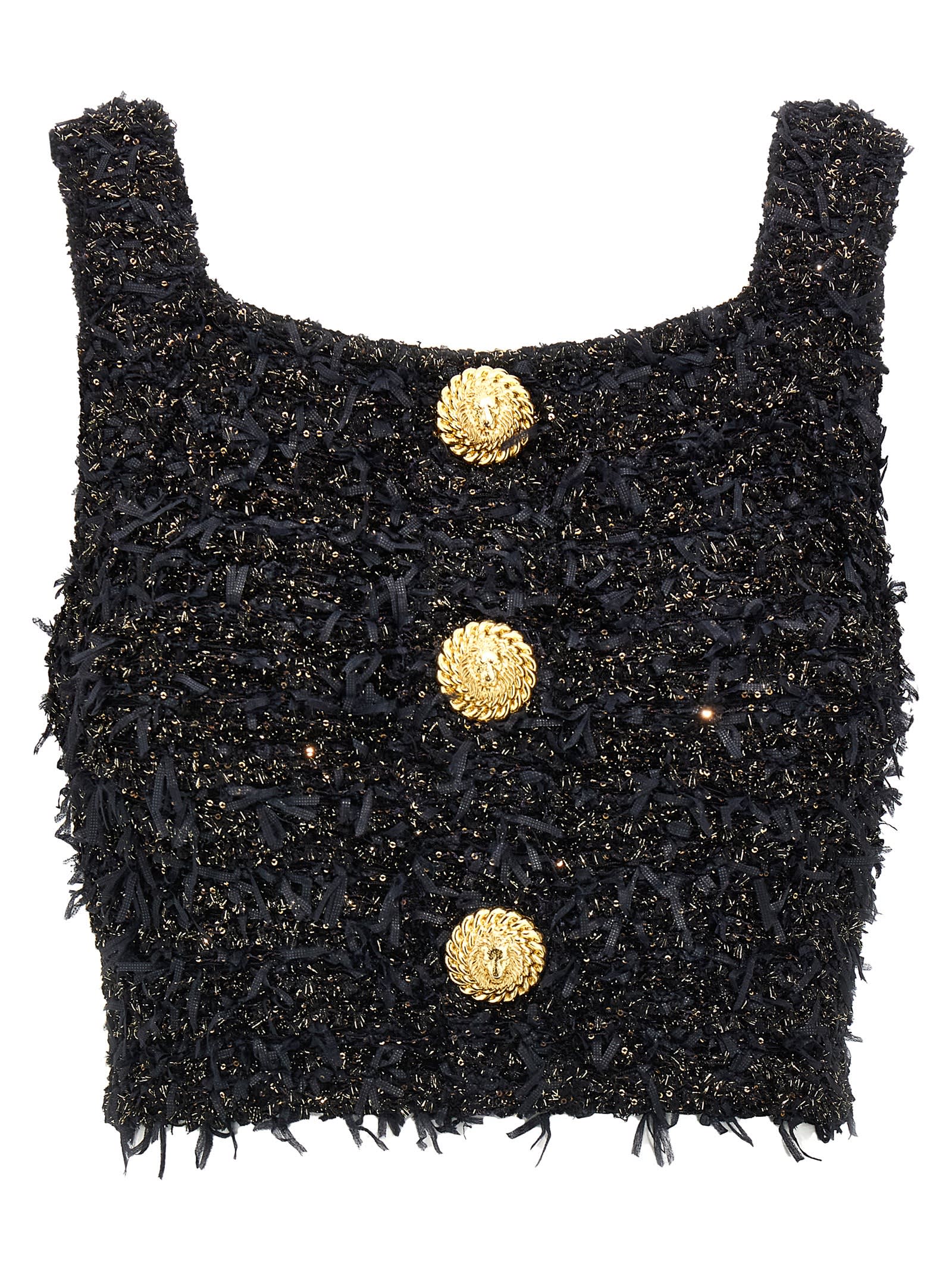 Lurex Tweed Top