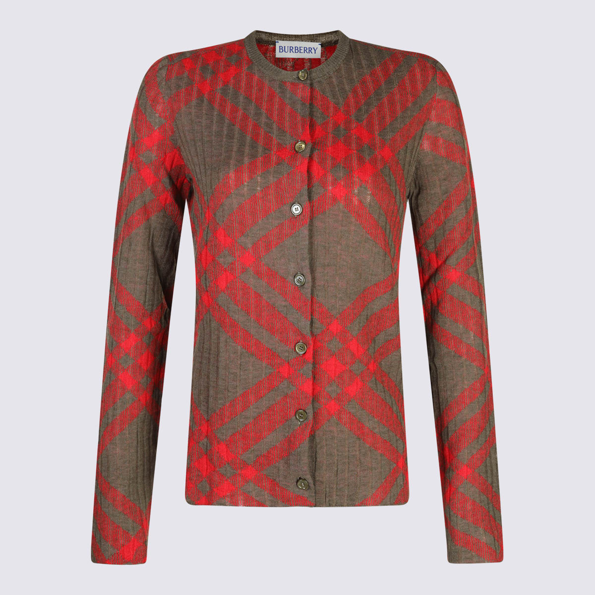 Brown And Red Knitwear