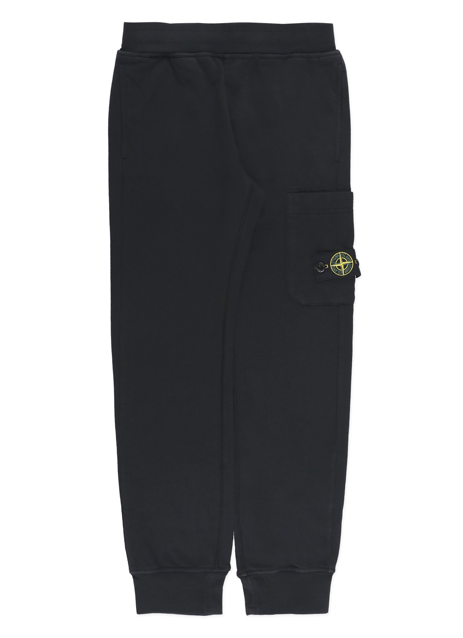 Stone Island Loose Fit Trousers In Black