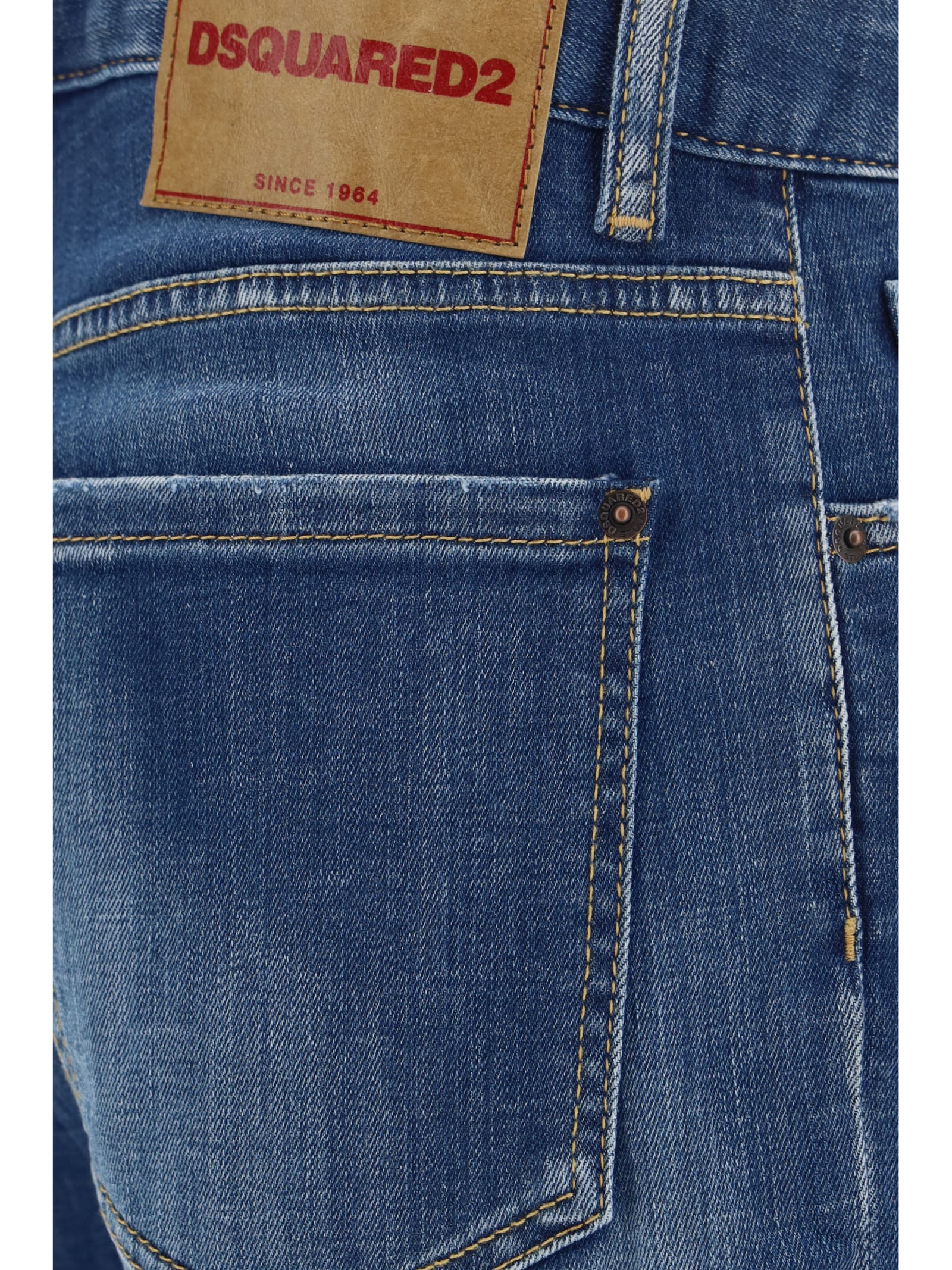Shop Dsquared2 Boston Jeans In Denim