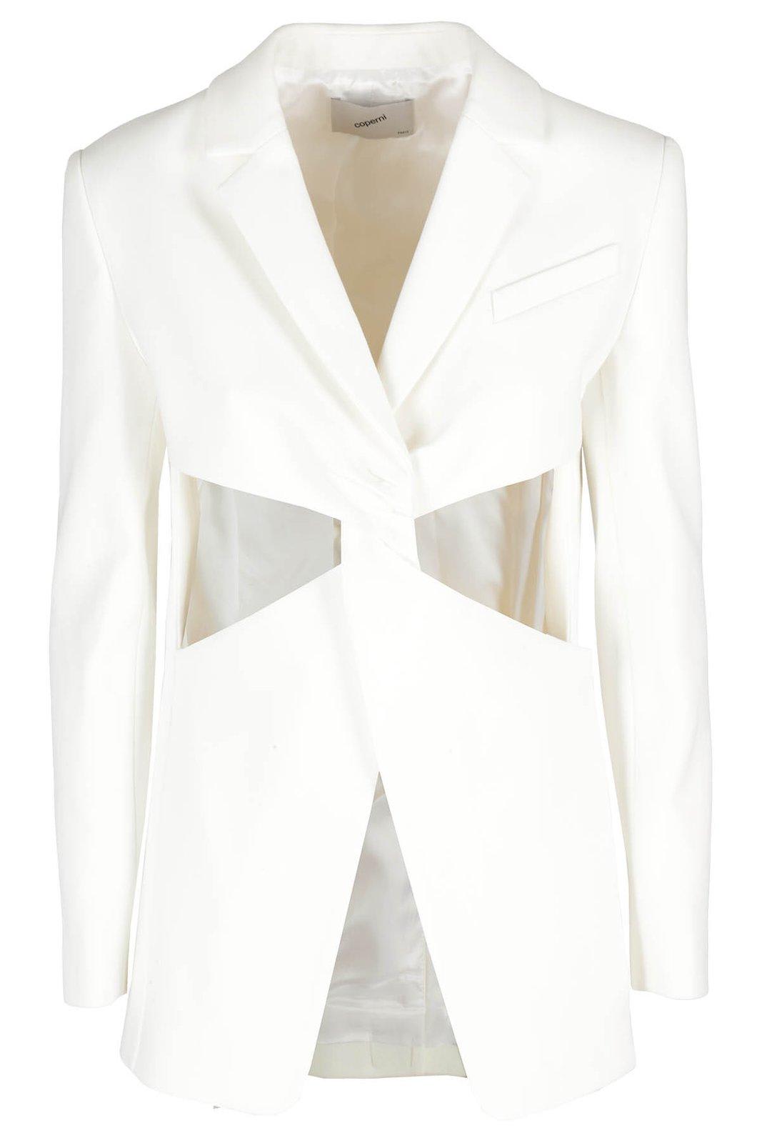 Coperni Cut-out Tailored Jacket In White | ModeSens