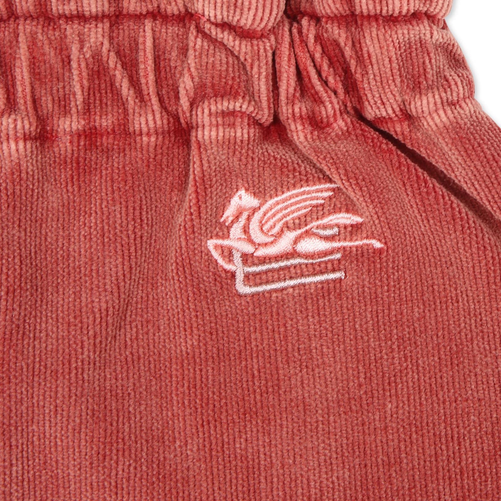 Shop Etro Red Skirt For Baby Girl With Logo