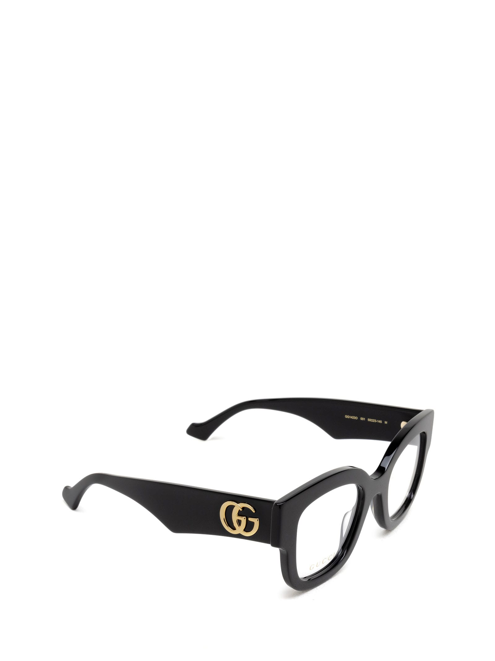 Shop Gucci Gg1423o Black Glasses