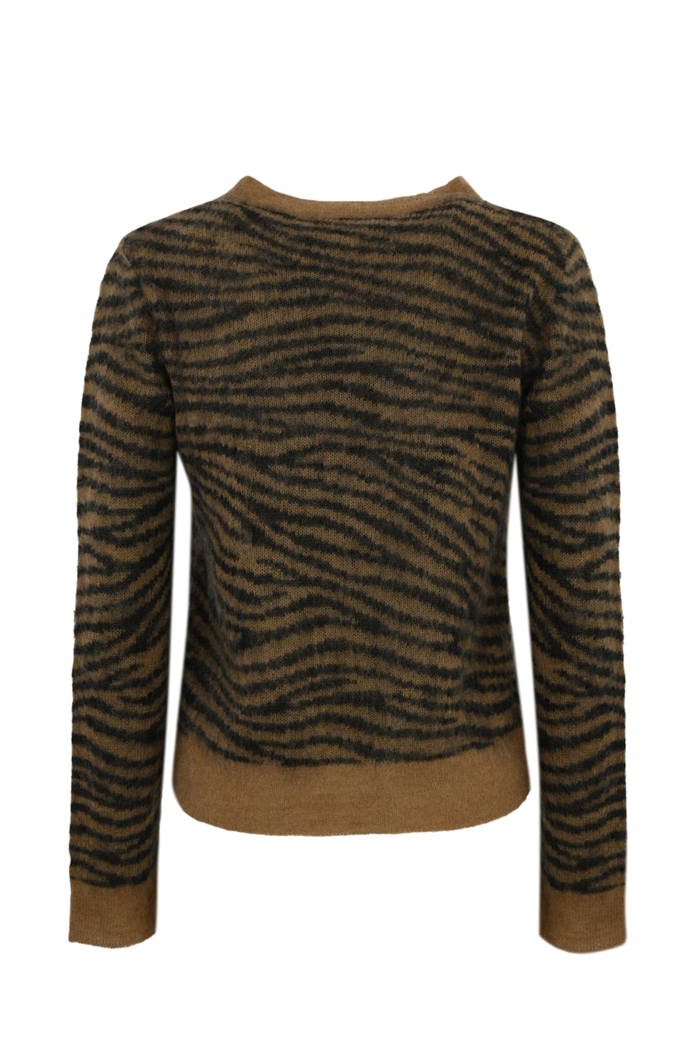 Shop Max Mara Abadan Mohair Sweater In Dis Tigre