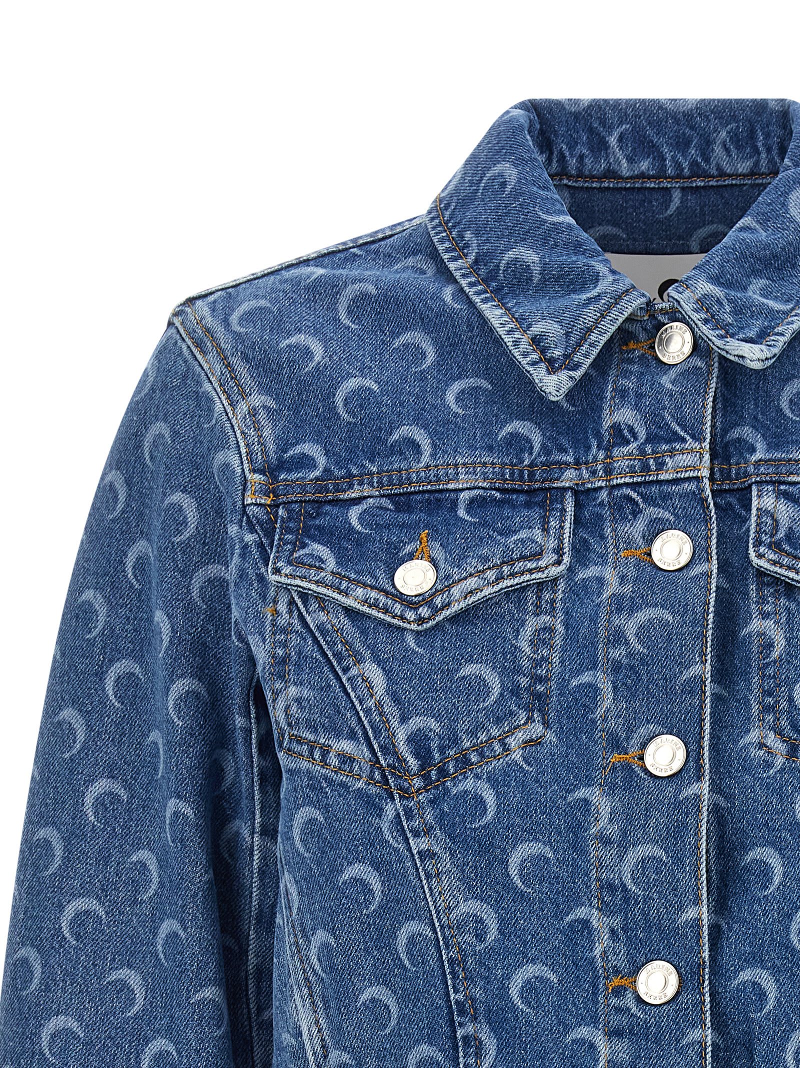 Marine Serre Moon Jacket In Blue