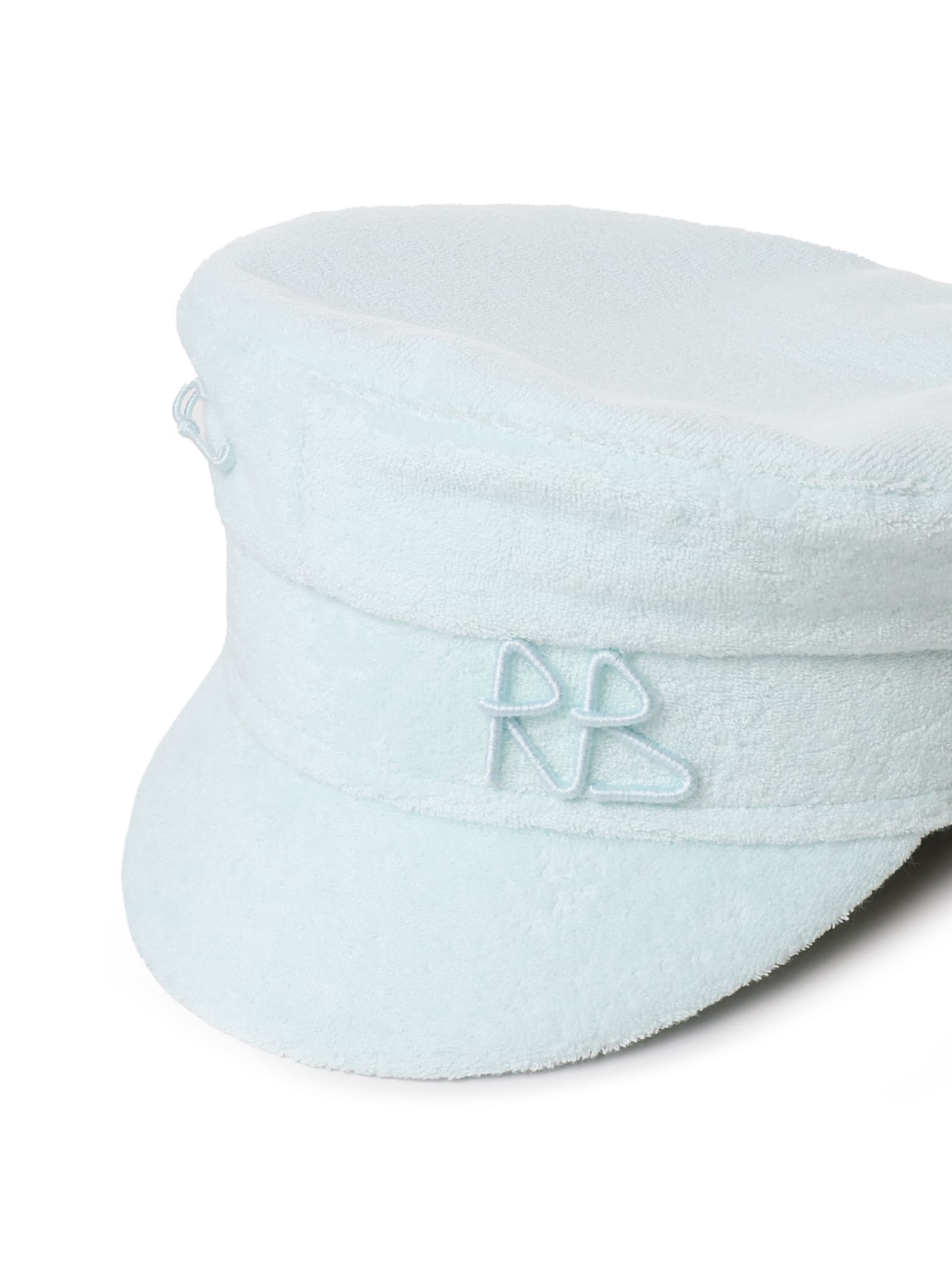 Shop Ruslan Baginskiy Monogram-embellished Baker Boy Cap In Green