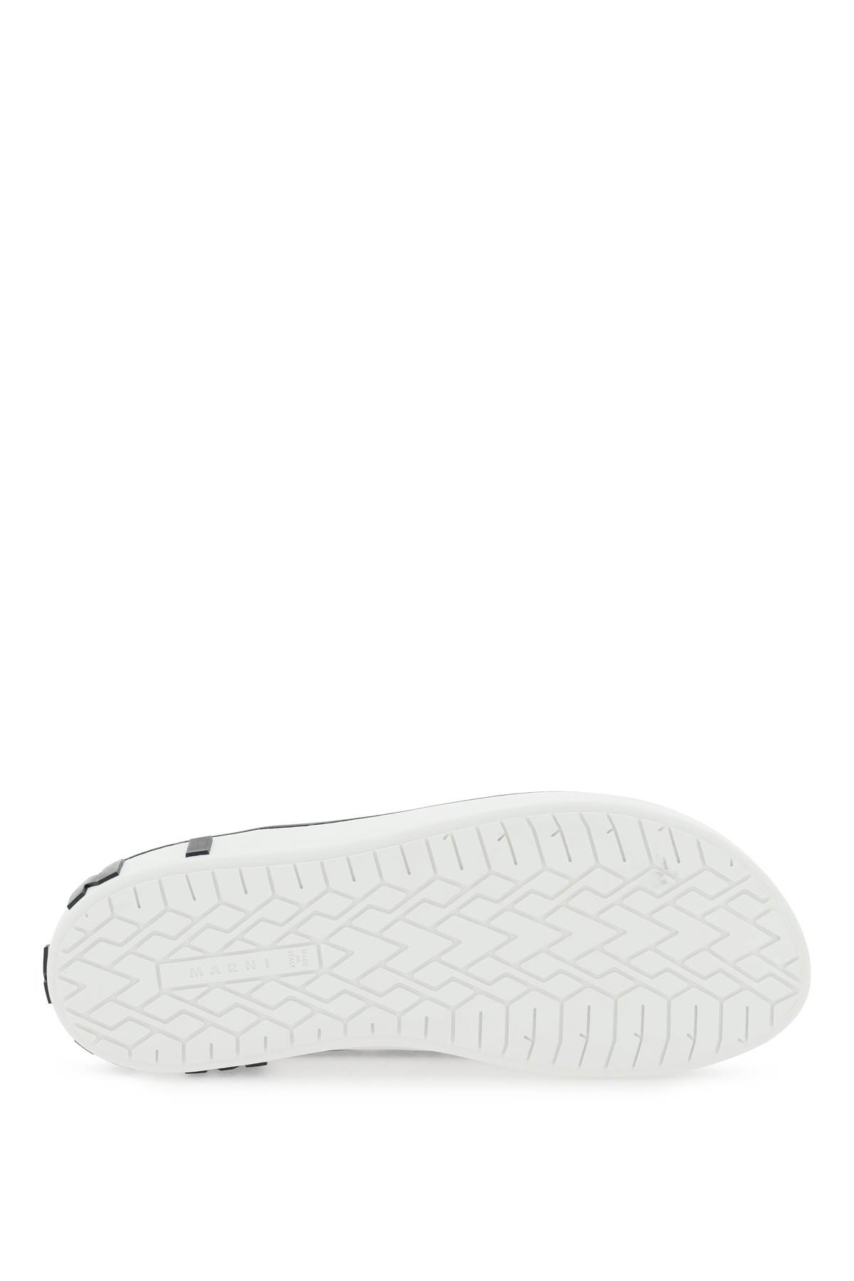Shop Marni Slip-on Sneakers In Forest Green Stone White (green)