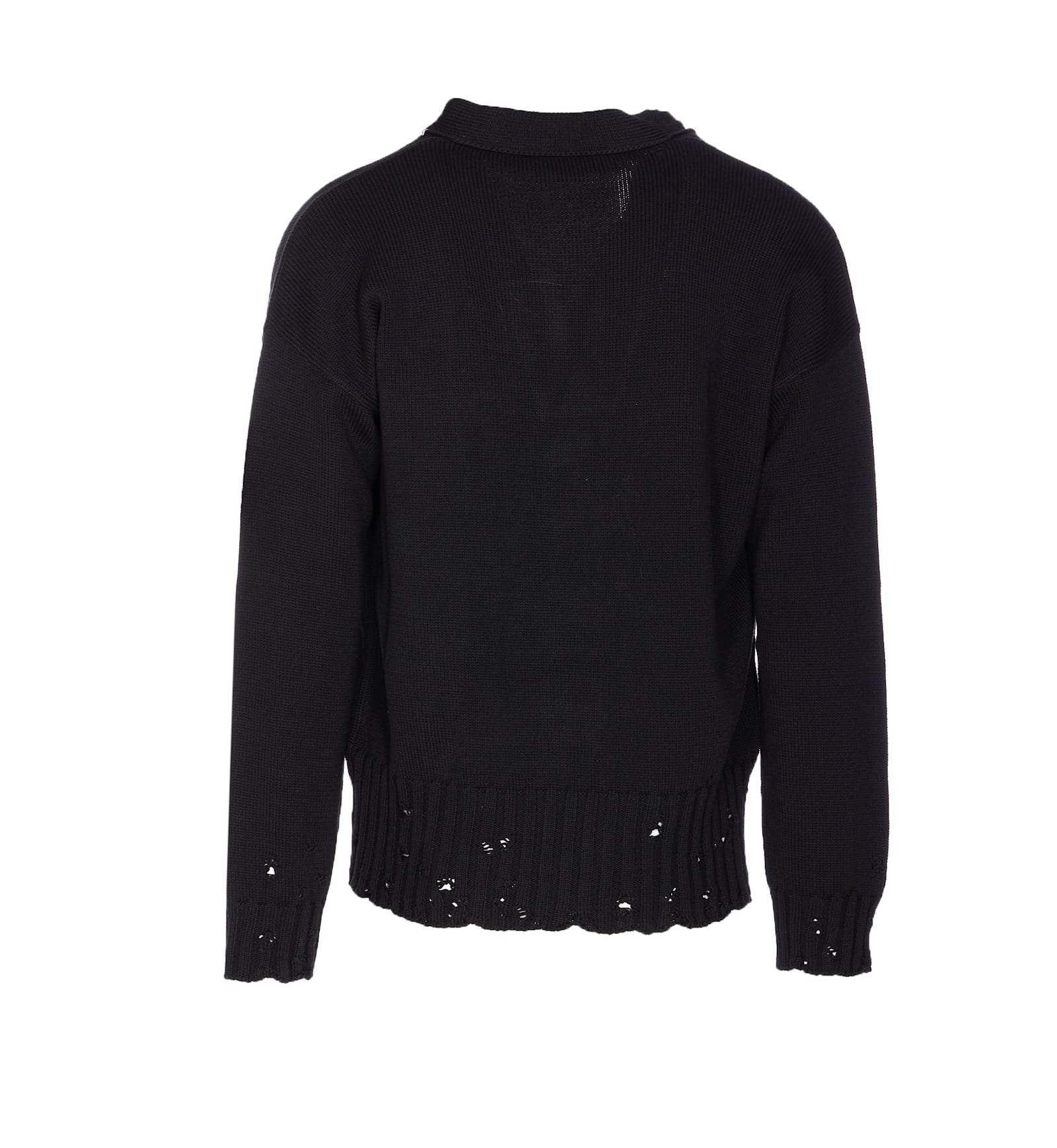Marni Logo Cardigan In Black
