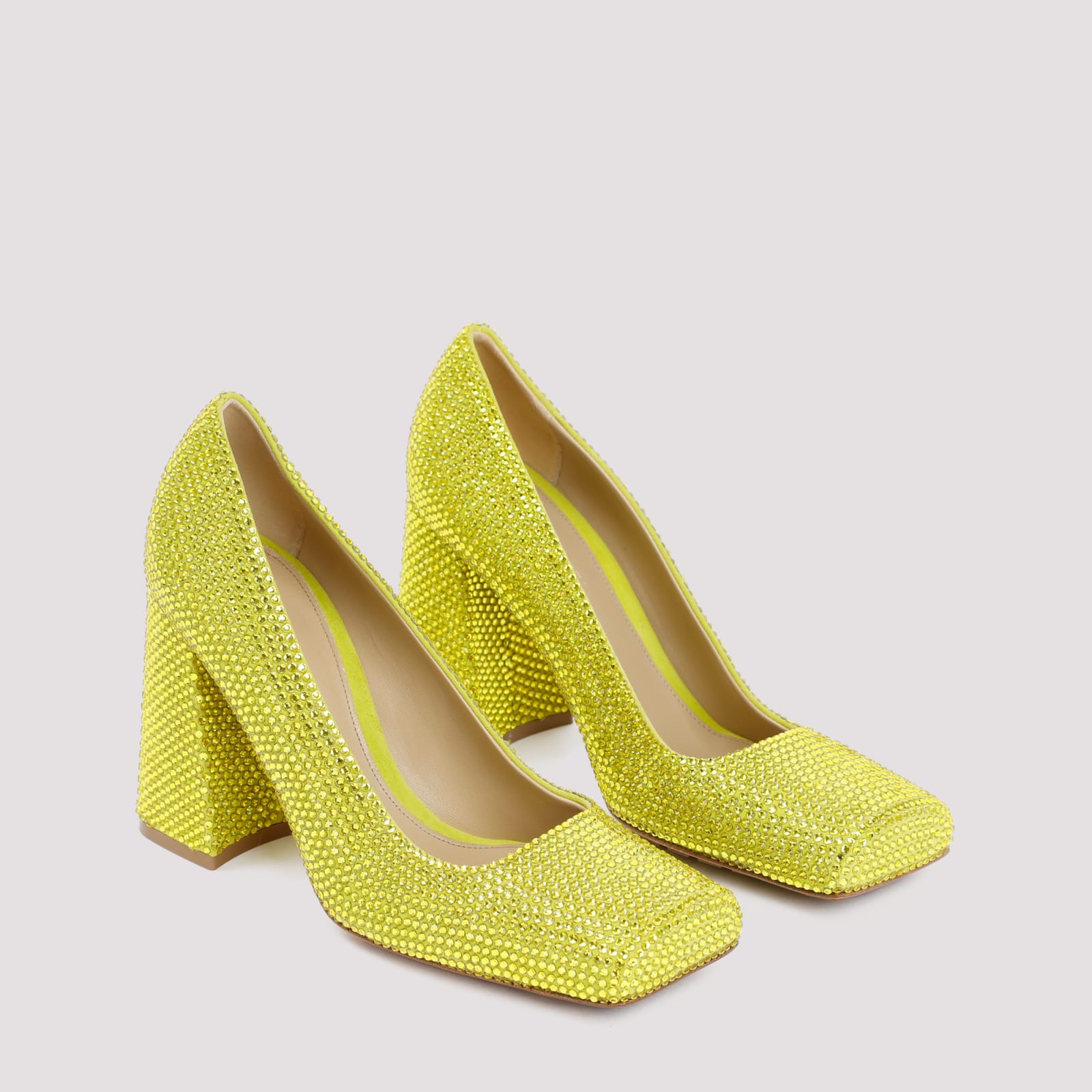 Shop Bottega Veneta Tower Pumps In Kiwi