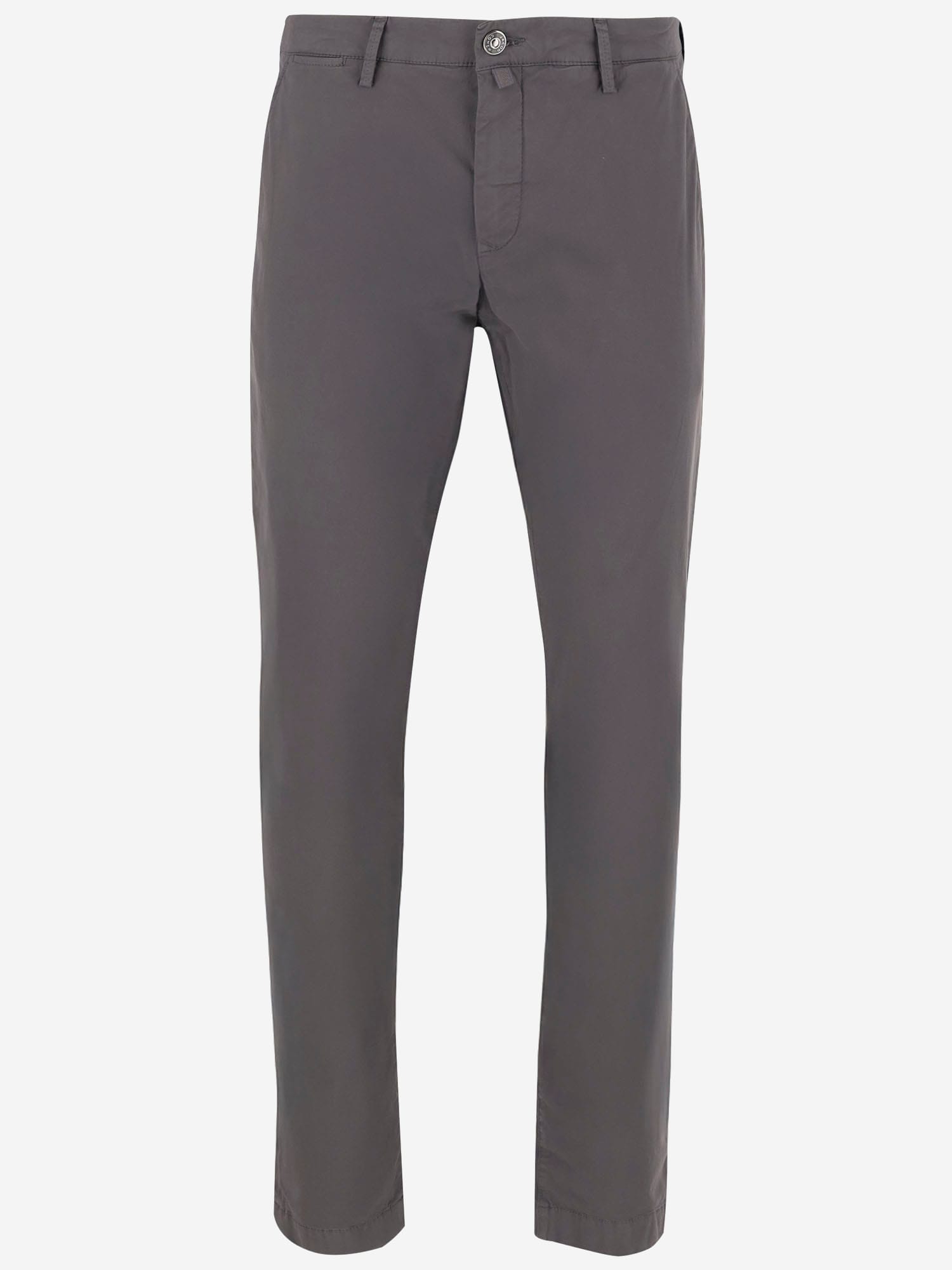 Jacob Cohen Grey Stretch Cotton Pants In Grey